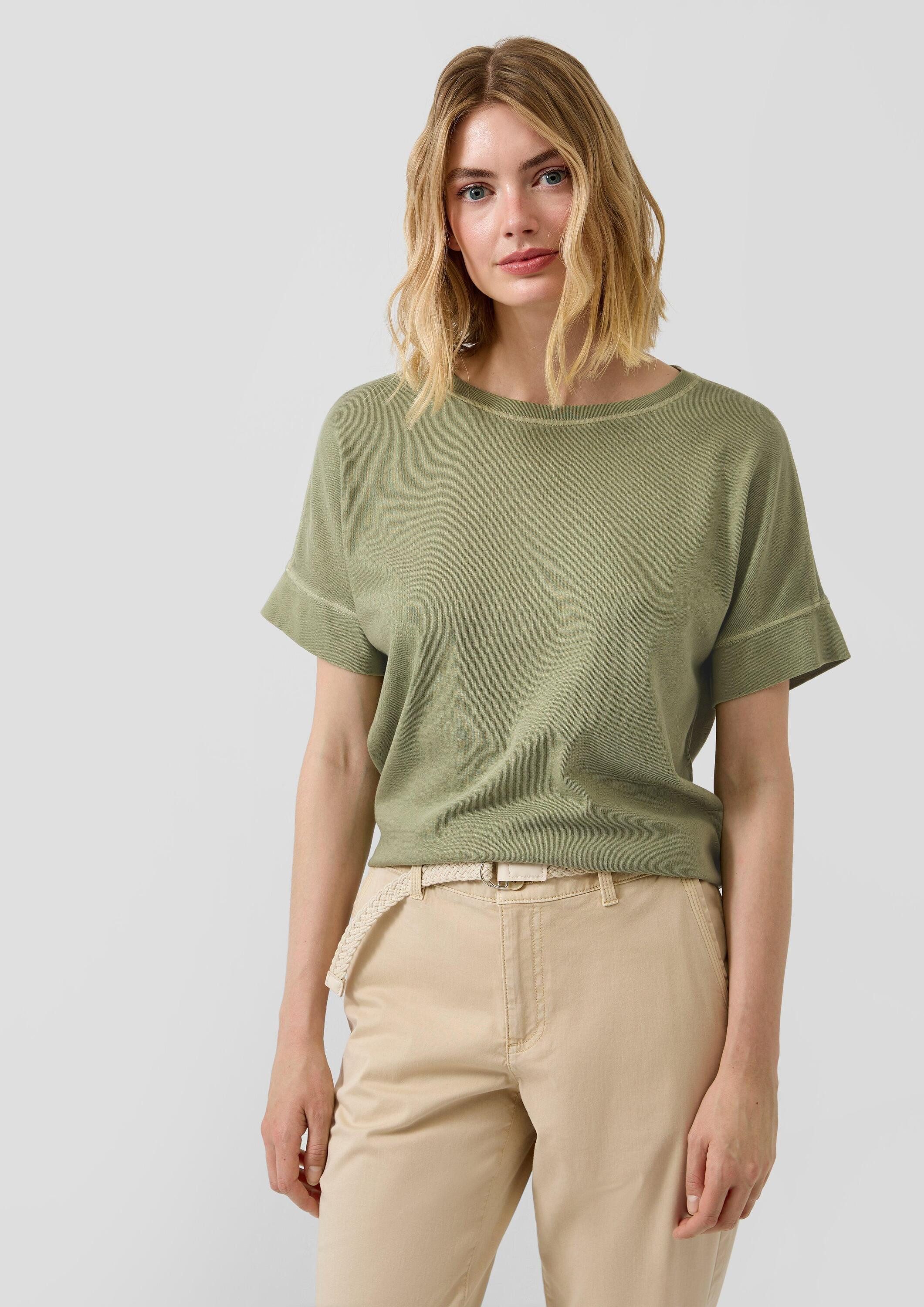 s.Oliver Kurzarmshirt T-Shirt T-Shirt im Relaxed Fit mit Garment Dye und of günstig online kaufen
