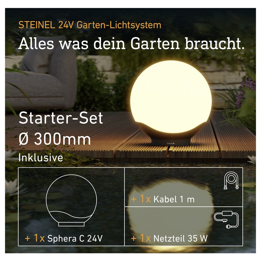 steinel LED Flutlichtstrahler Steinel Startset Sphera-300 C 094829 LED-Leuchtkugel 5.4 W