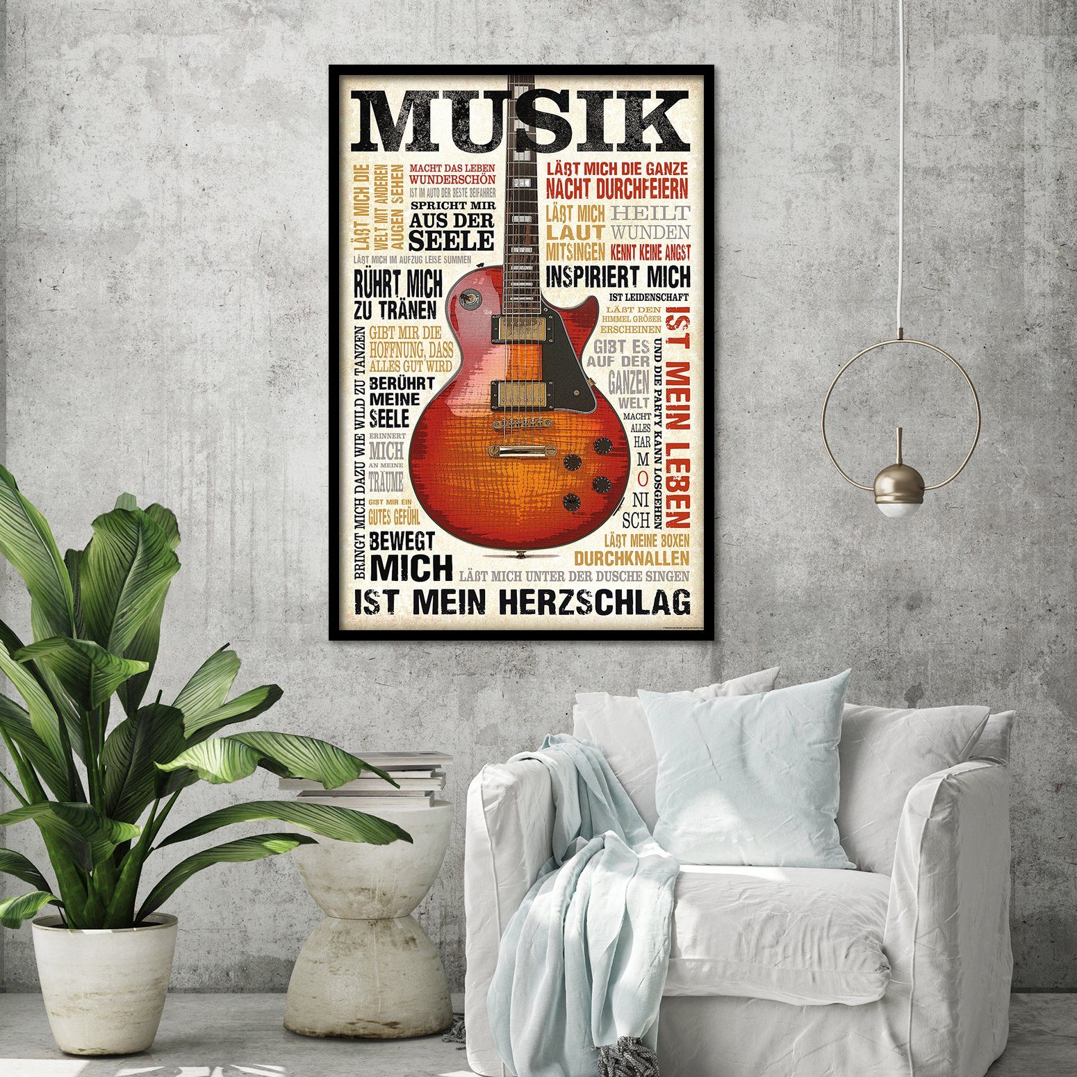 Reinders! Poster Musik ist Leidenschaft Poster 61 x 91,5 cm günstig online kaufen