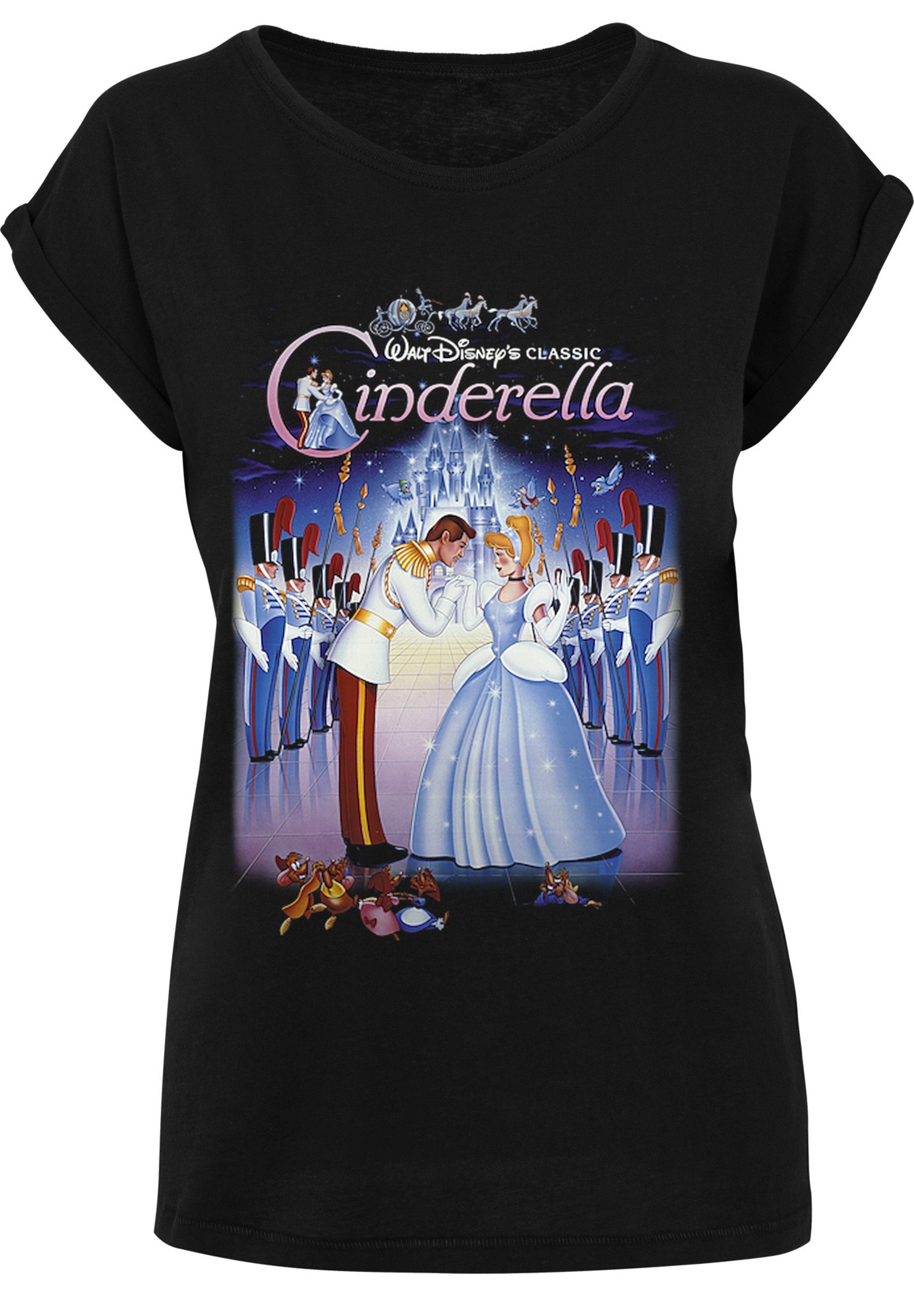 F4NT4STIC T-Shirt Disney Aschenputtel Cinderella weicher Tragekomfort hohem mit Poster Collage Sehr Print, Baumwollstoff