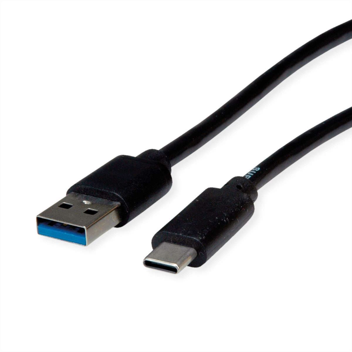 ROLINE RECYCLED MATERIAL USB 3.2 Gen 1 Kabel, A-C, ST/ST USB-Kabel, USB 3 Typ A Männlich (Stecker), USB Typ C (USB-C) Männlich (Stecker) (50.0 cm)