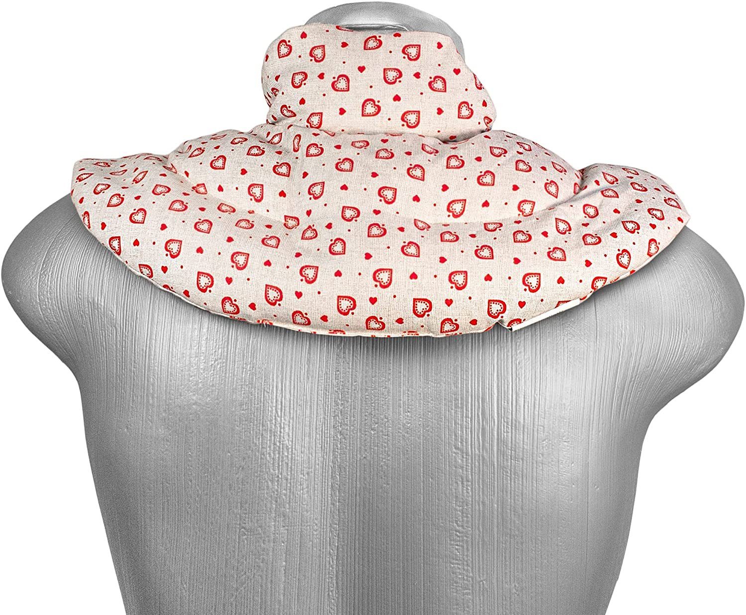 Giraffenland Wärmekissen Nackenhörnchen mit Stehkragen Nackenkissen Wärmekissen - Dinkelkissen, Für die Mikrowelle und den Backofen geeignet