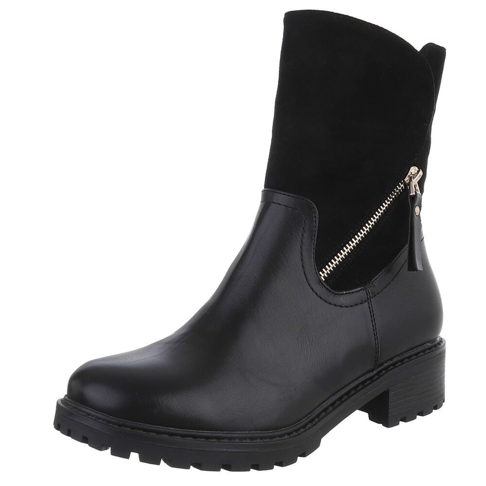 Ital-Design Stilvolle Stiefeletten mit Reißverschluss für günstig online kaufen