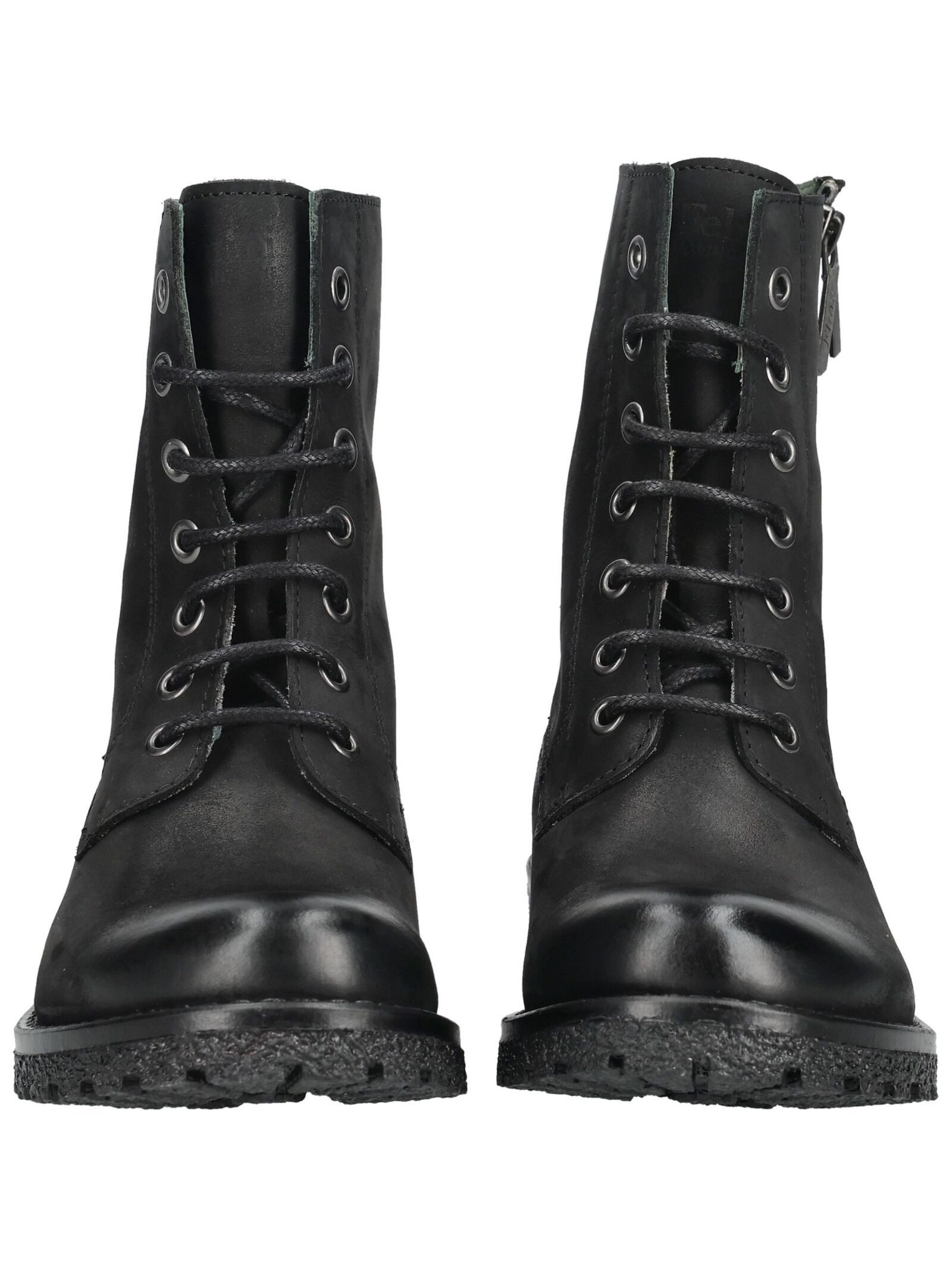 Felmini Stiefelette Leder . Schnürstiefelette