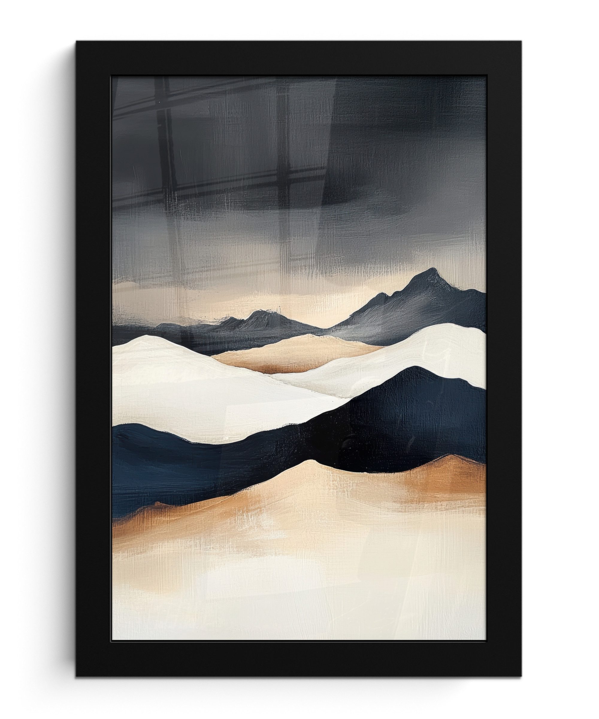 Poster Berge - Dunkelblau - Landschaft