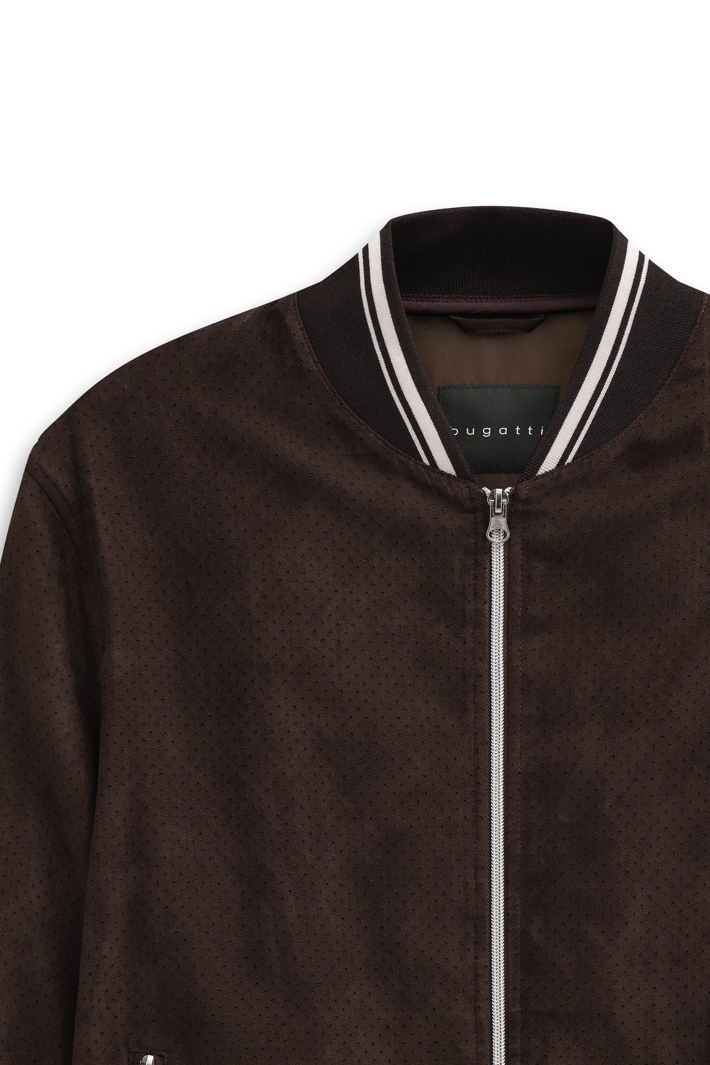 bugatti Collegejacke Regular Fit wasserabweisend trotz leicht perforiertem Oberstoff