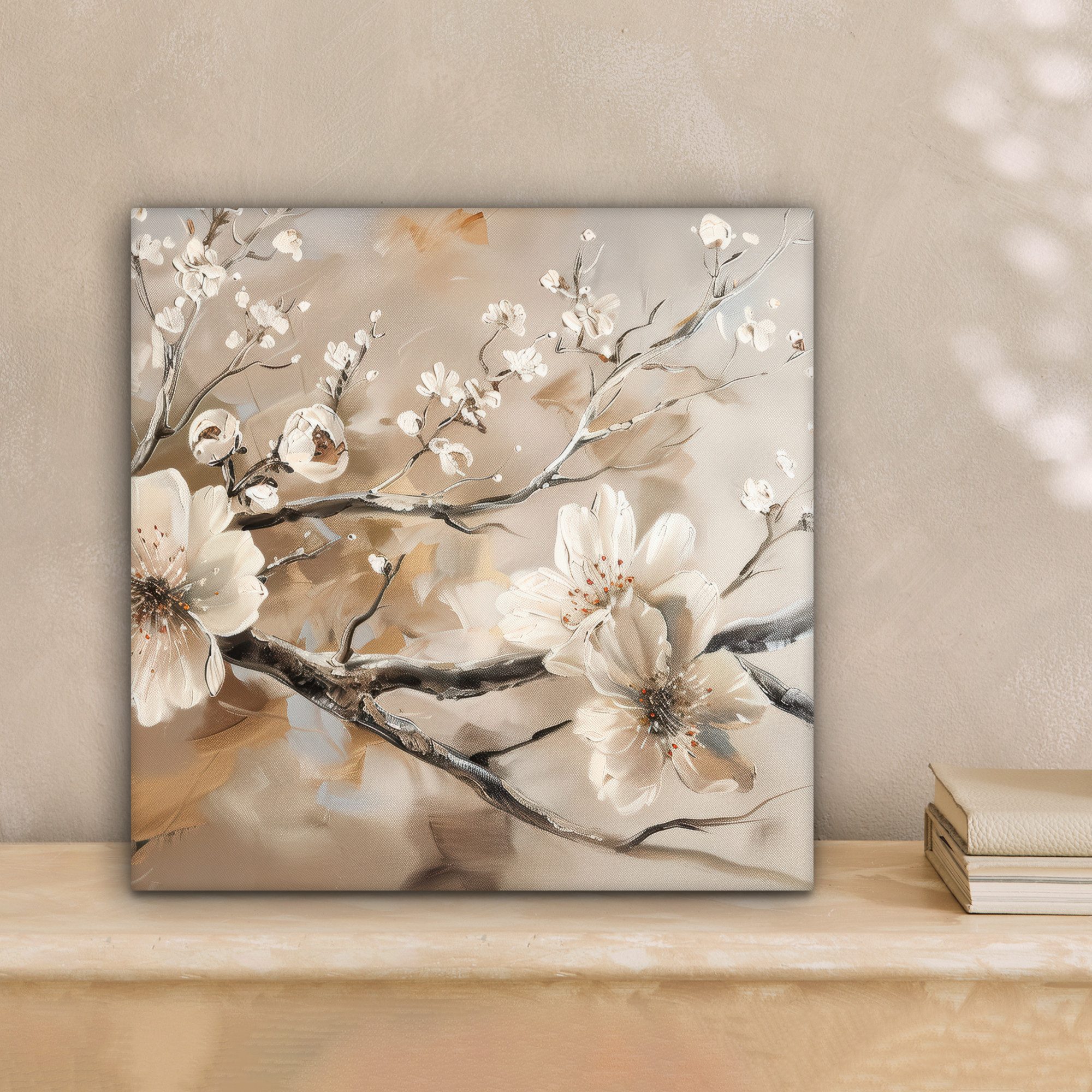 OneMillionCanvasses® Leinwandbild Blumen - Natur - Weiß - Blüte - Abstrakt, günstig online kaufen