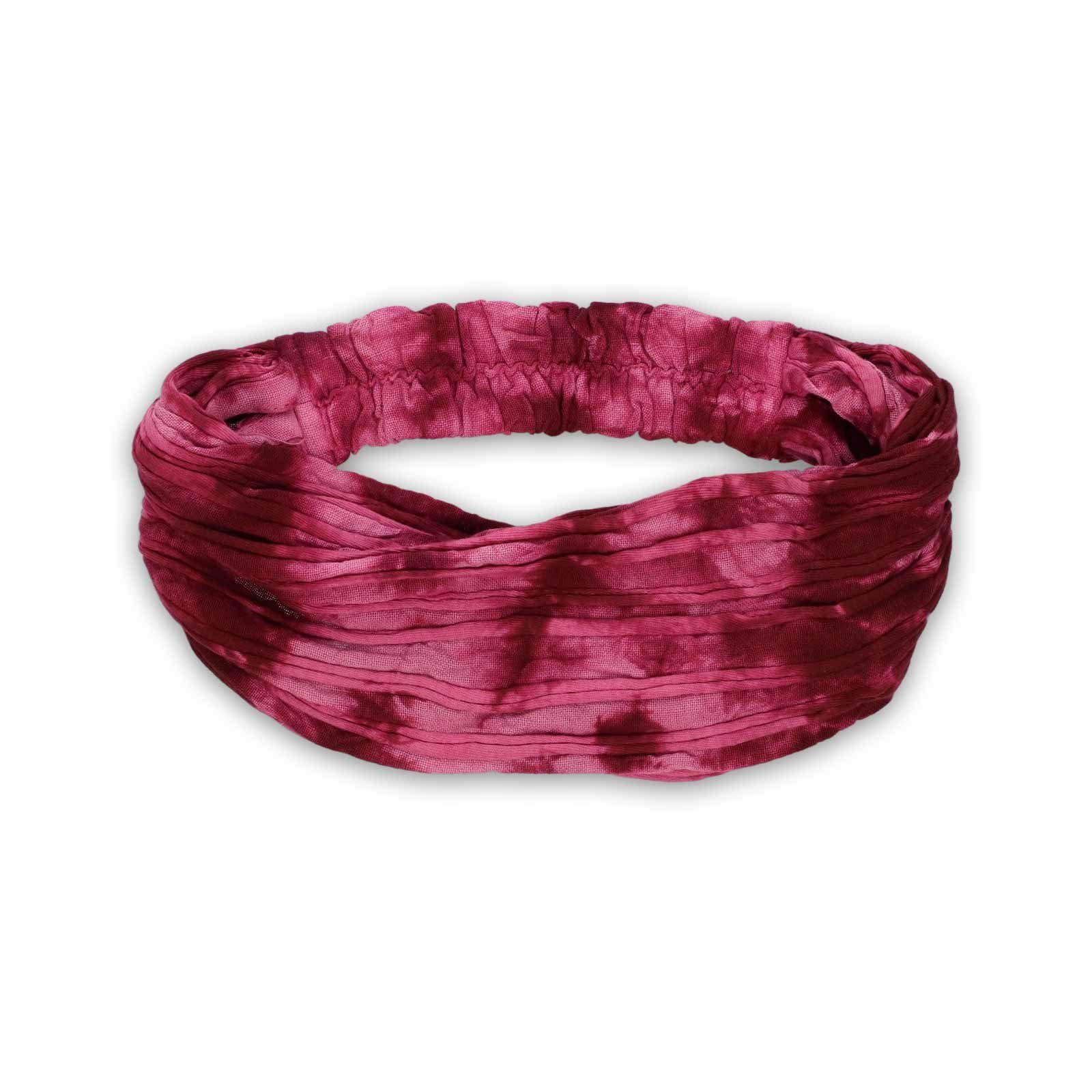 Stirnband UND unisex Yoga Batik hippie Rot Stonewashed KUNST KUNST&MAGIE Kopfband Stirnband MAGIE