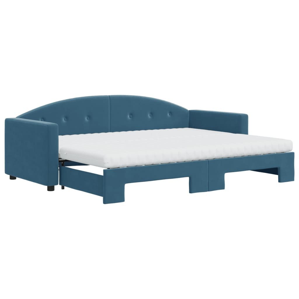 vidaXL Bett Tagesbett Ausziehbar mit Matratzen günstig online kaufen