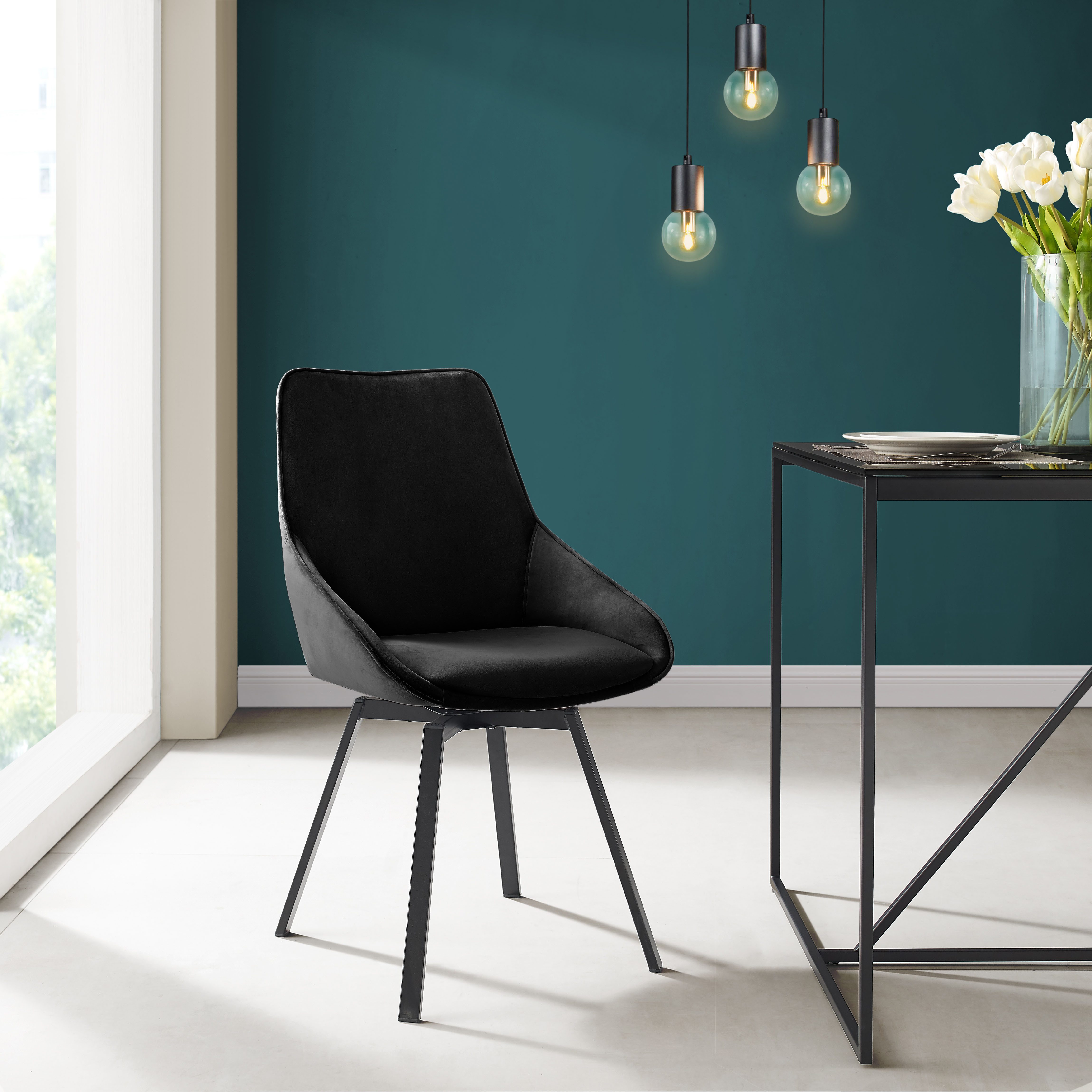 OTTO home Esszimmerstuhl Merisa, Polsterstuhl, Metallgestell, günstig online kaufen