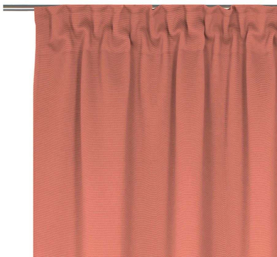 Adam, aus blickdicht, St), orange Vorhang Collection Uni Multifunktionsband Jacquard, nachhaltig light, (1 Bio-Baumwolle