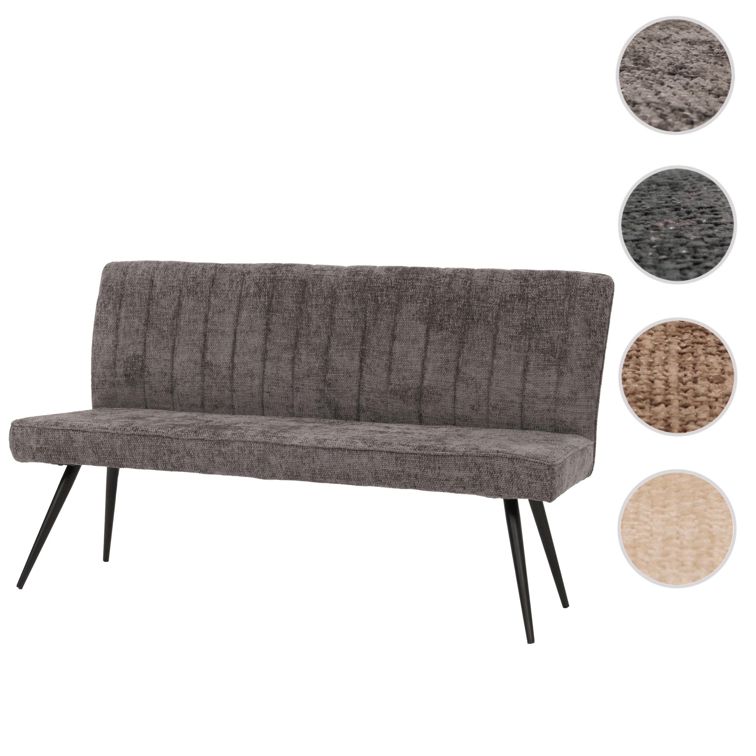 MCW Sitzbank MCW-K16-C, Moderner Chenille Stoffbezug