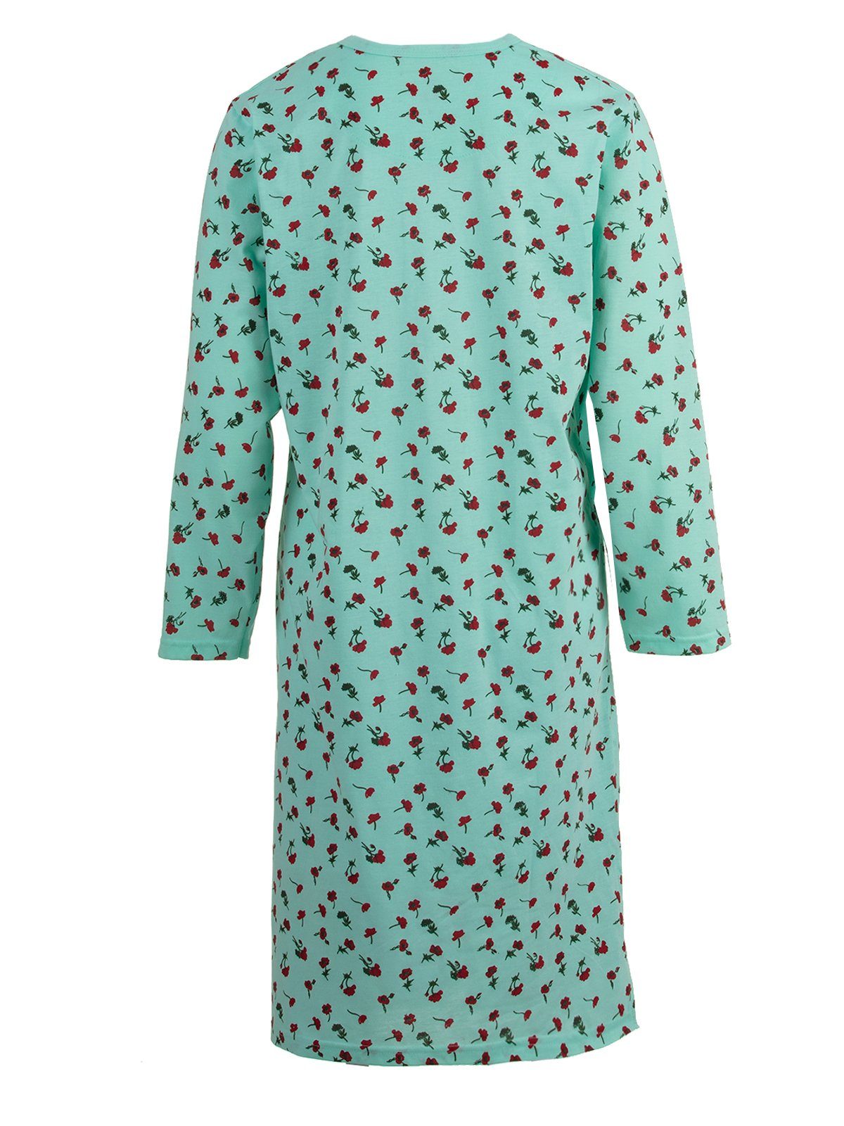 zeitlos Nachthemd Nachthemd Langarm - Blumendruck M-6XL