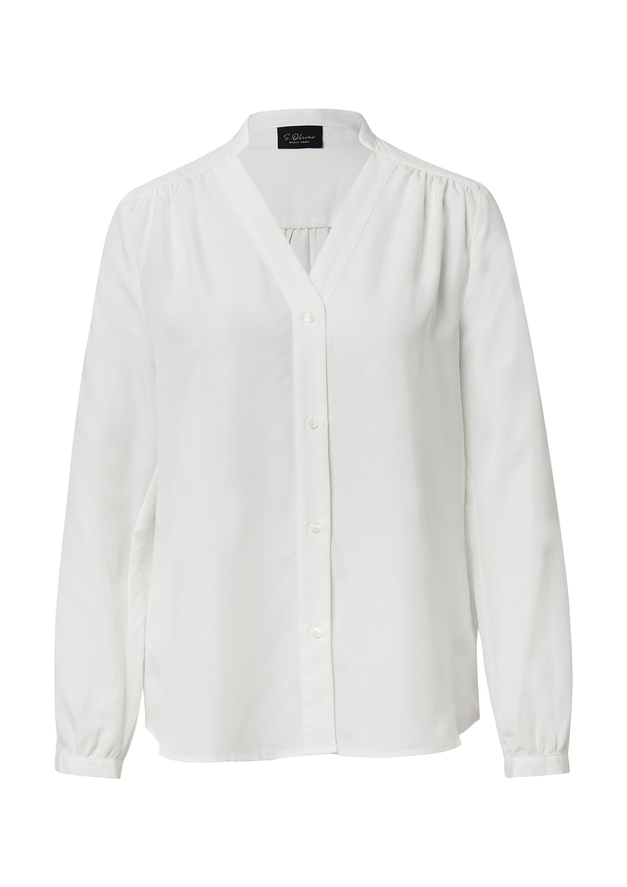 s.Oliver Langarmbluse Bluse Bluse aus Modalmix mit Tunikaausschnitt günstig online kaufen