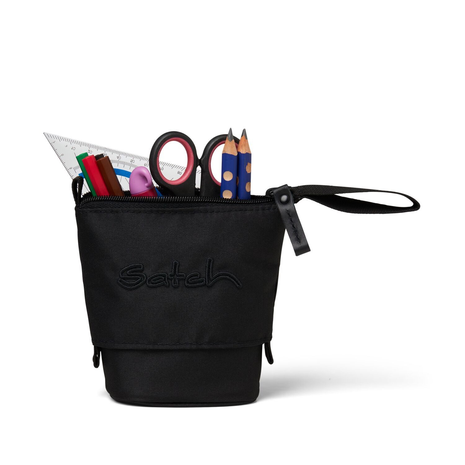 Satch Schulranzen Pencil Slider Nordic Black (1 Stück), Mäppchen, Stifthalter, Etui