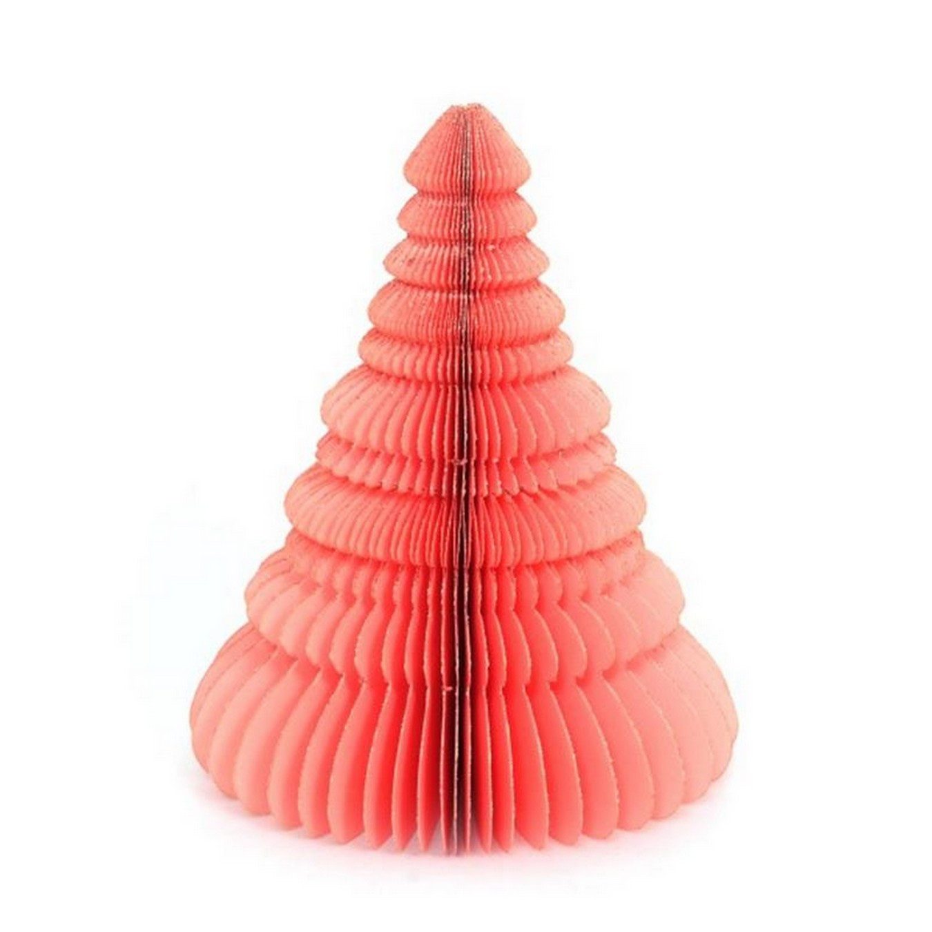 daslagerhaus living Schüssel Weihnachtsbaum Papier pink H 22,5 cm