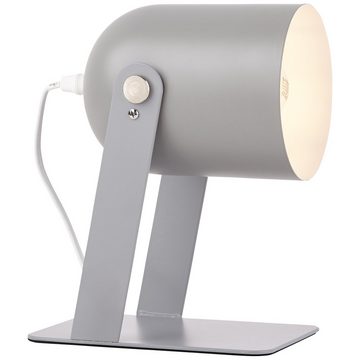 Lightbox Tischleuchte, ohne Leuchtmittel, Tischstrahler, 24 cm Höhe, E27, max. 30 W, Kopf schwenkbar, Metall
