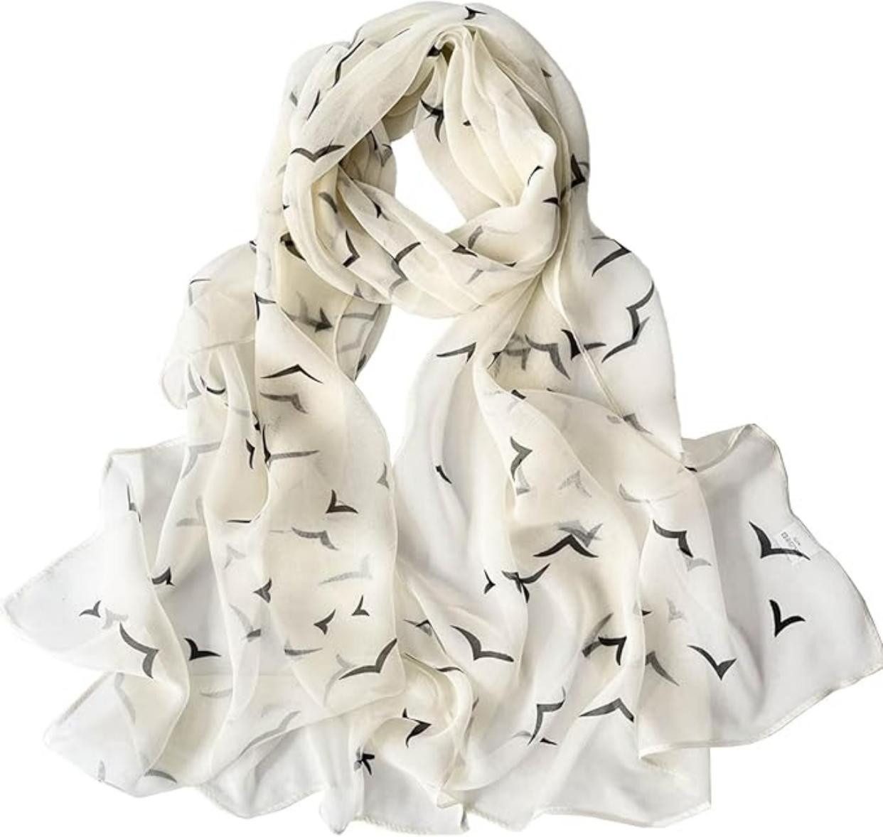Modeschal Sommerschal Damen Dünn Chiffon Schal Leicht für Strand Alltag