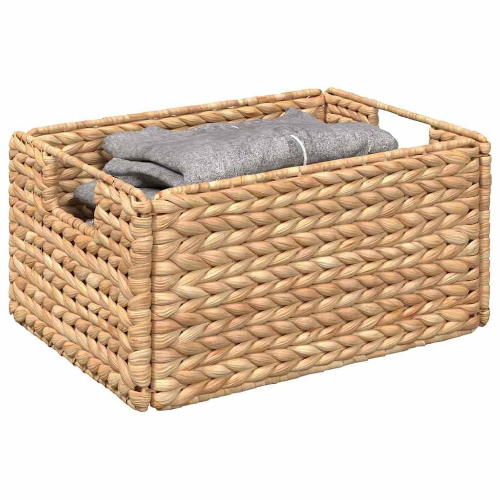 vidaXL Aufbewahrungsbox Aufbewahrungskörbe 2 pcs Natur 35 x 25 x 17 cm Wass günstig online kaufen