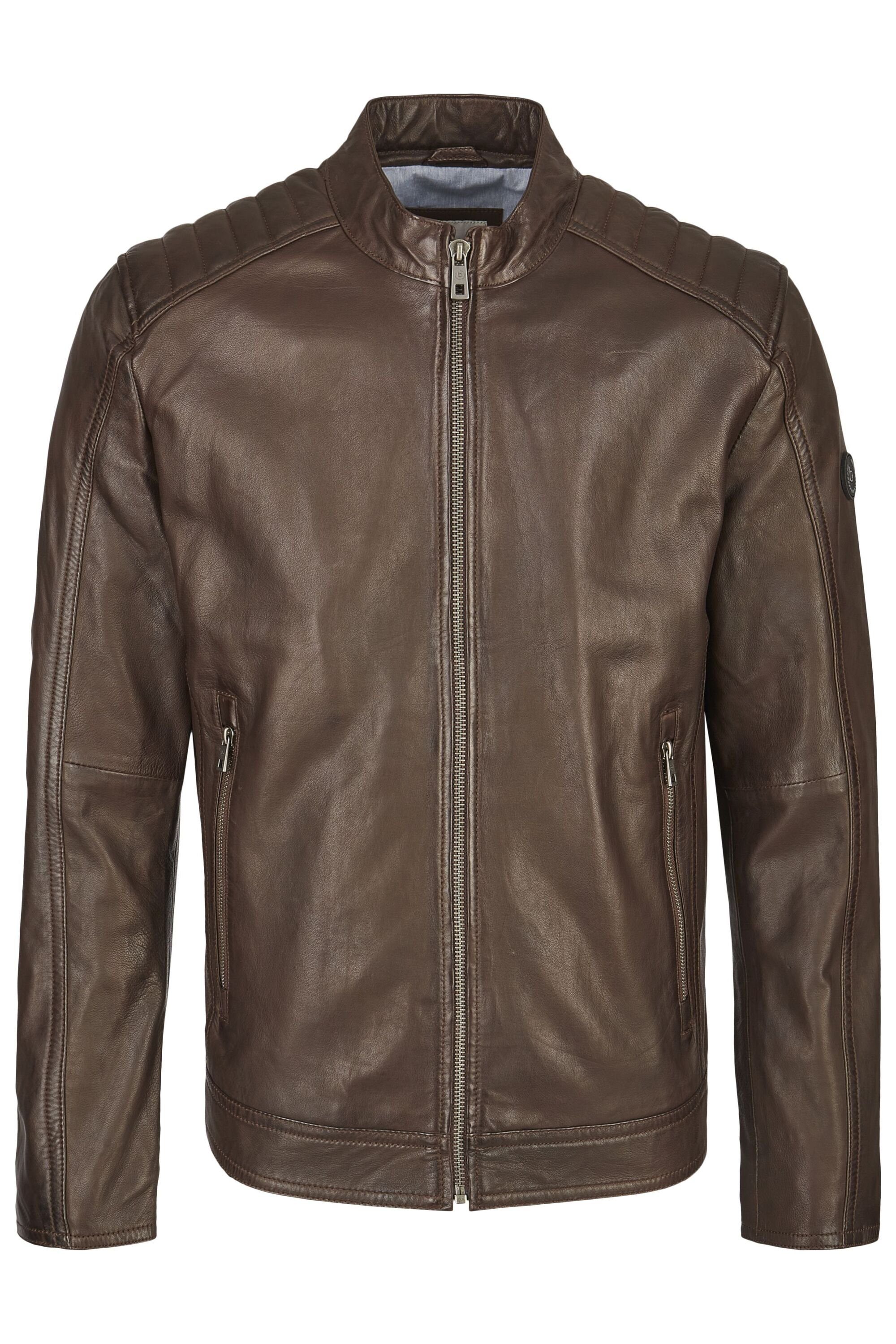 bugatti Lederjacke BUAPOLLO (1-St) mit Schultersteppung günstig online kaufen