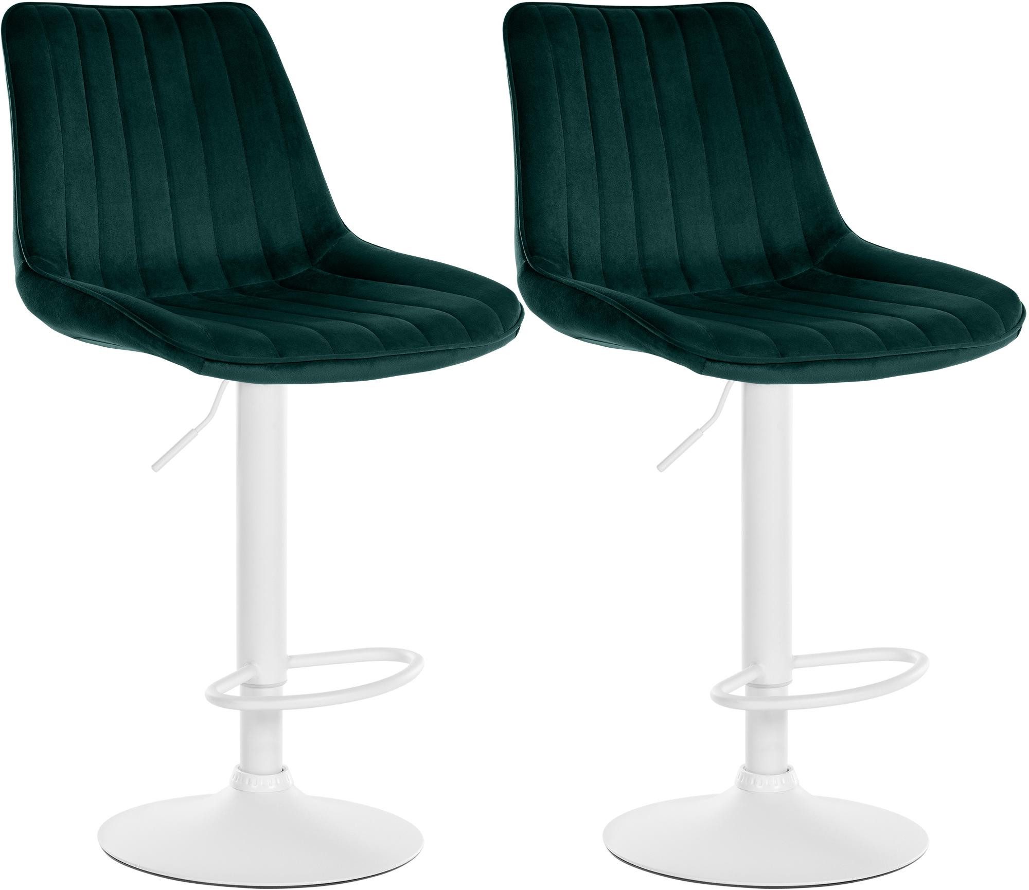 CLP Barhocker Toni Samt (2er Set, günstig online kaufen