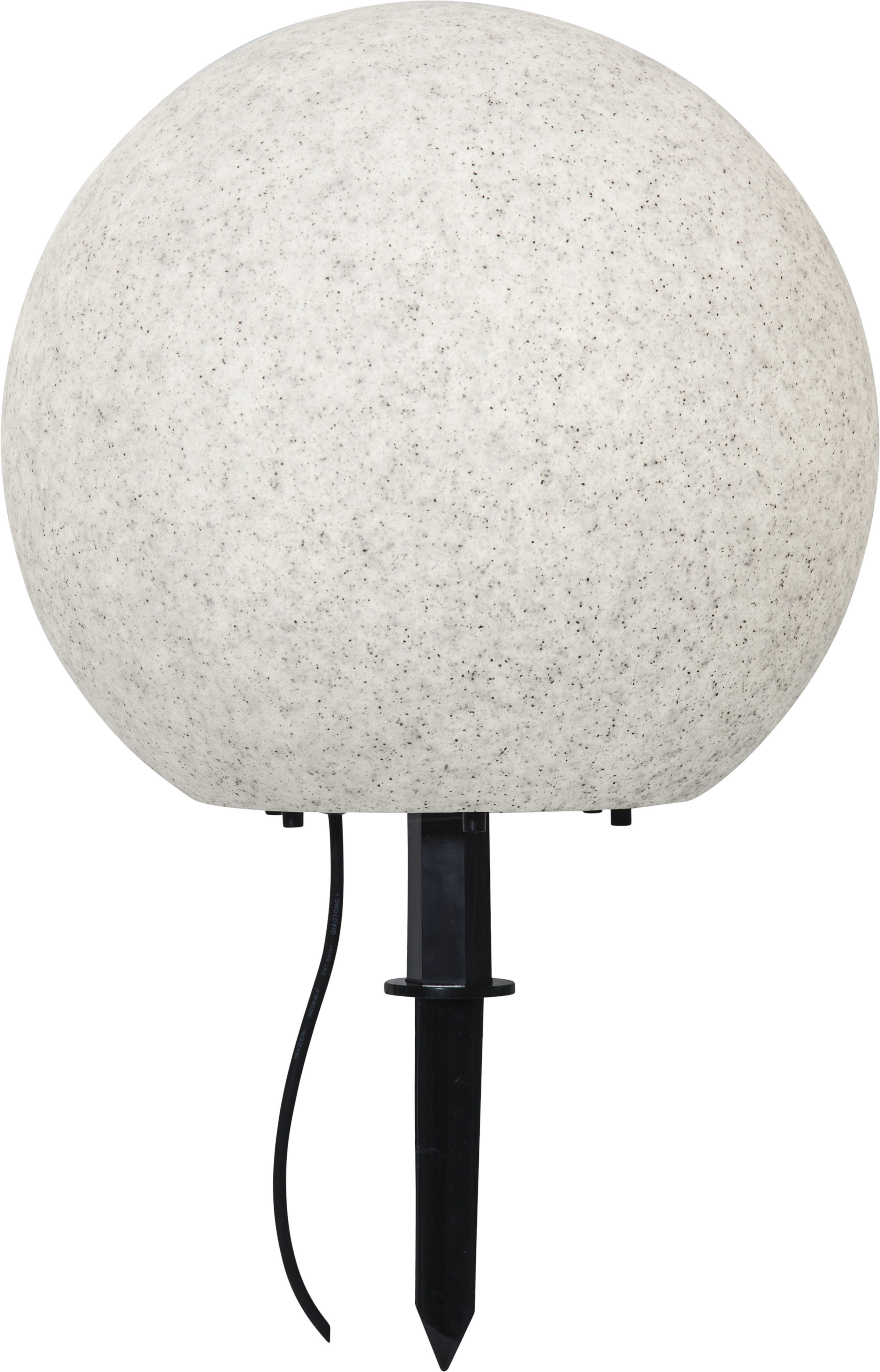 STAR TRADING Dekolicht Außendekoration Stone, Leuchtmittel wechselbar, Steinoptik, E27-Fassung, max 25 W, 5 m Kabel, IP65