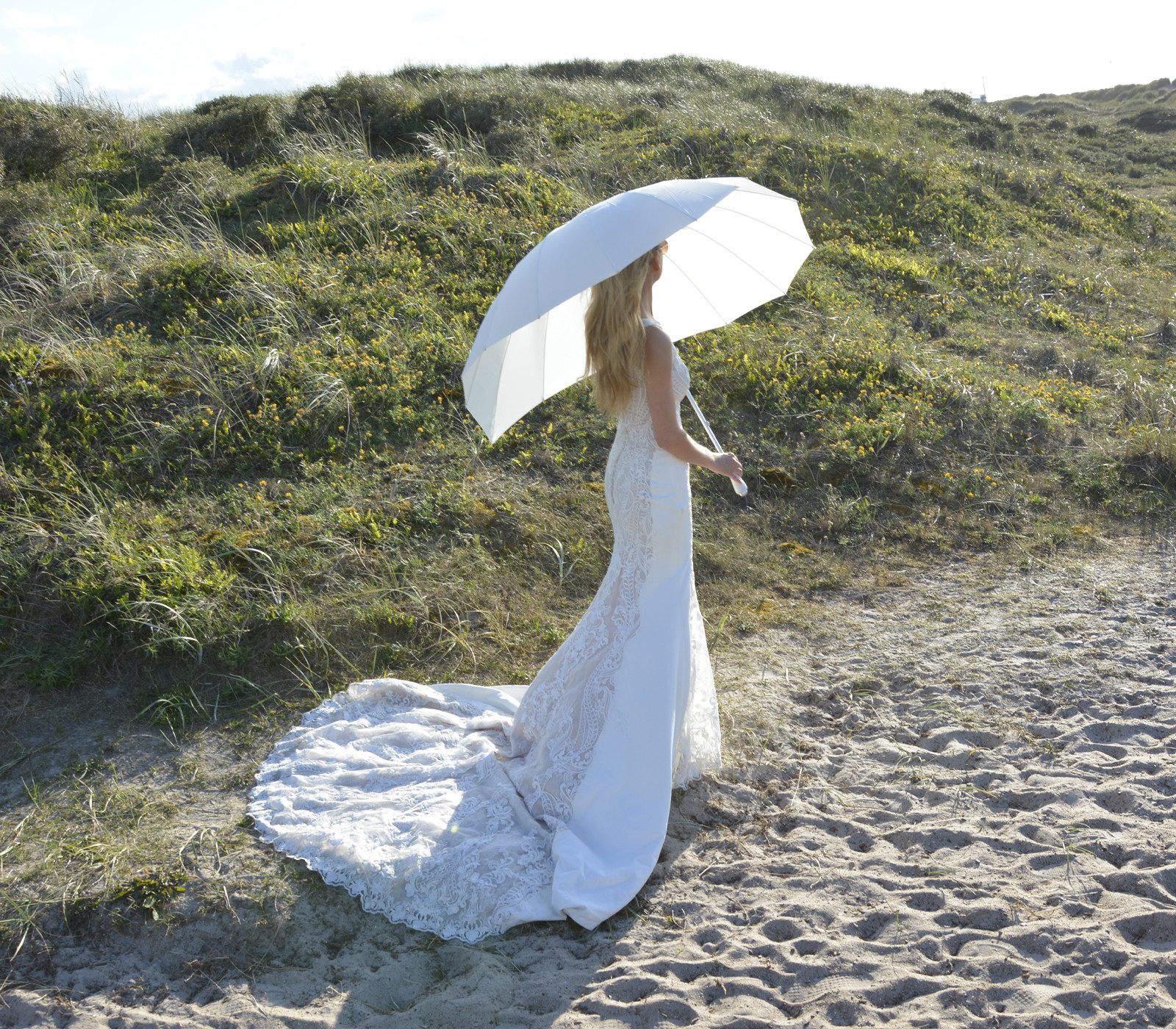 iX-brella Stockregenschirm XXL Herz Hochzeitsschirm Brautschirm Wedding Heart, extra groß für das Hochzeitspaar
