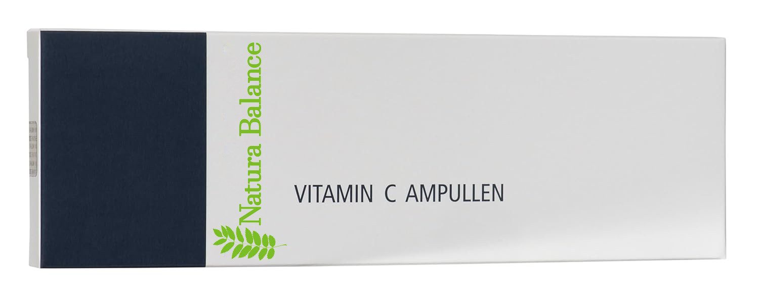Natura Balance Gesichtspflege 15 Stück Vitamin C Ampullen 2ml Falten Altersflecken Haut Kollagen
