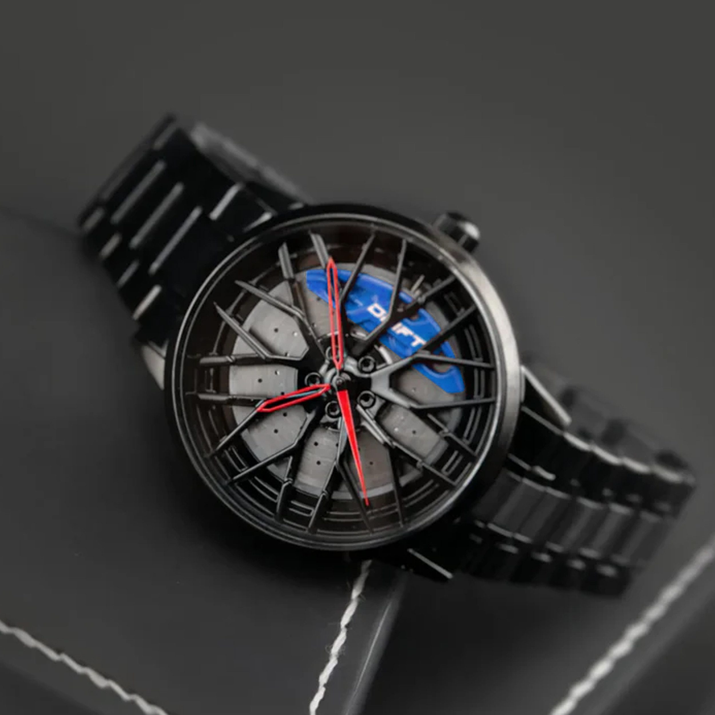 DRIFTELEMENT Quarzuhr MOTORSPORT FELGENUHR, Dreidimensionales Felgendesign günstig online kaufen