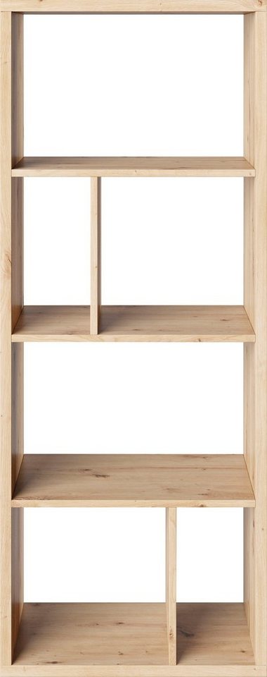 INOSIGN Bücherregal Felicia, 6 Fächer, asymmetrische Anordnung der Fächer