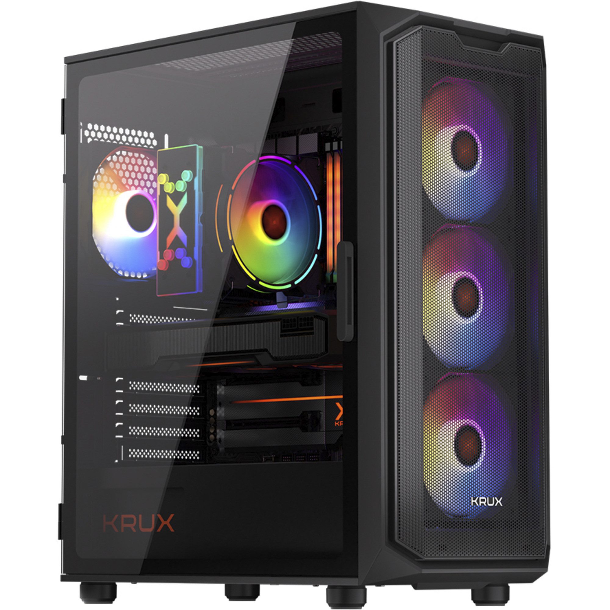 Krux PC-Gehäuse Krux Krux Orona, Tower-Gehäuse, (Tempered Glass)