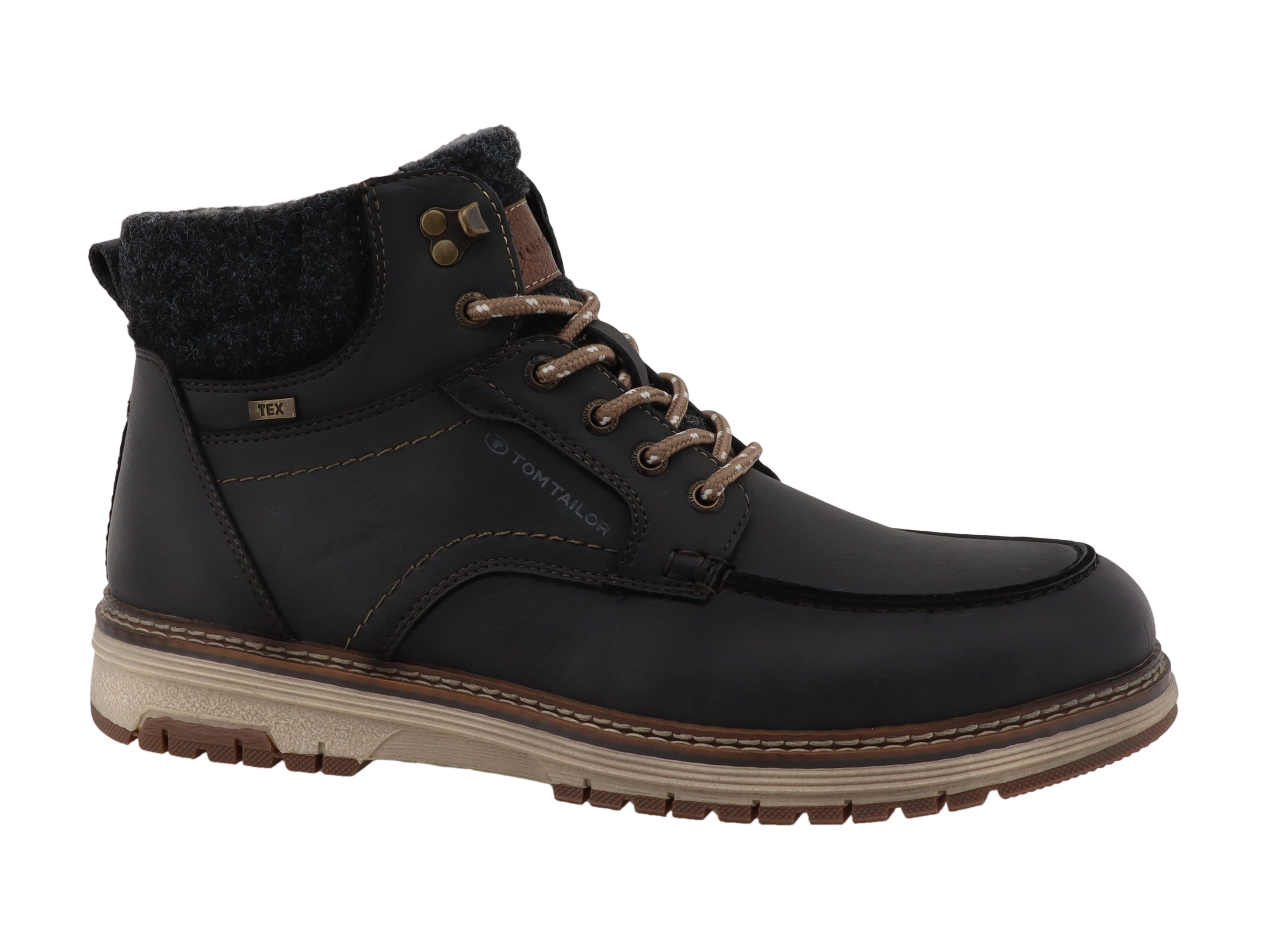 TOM TAILOR Winterboots Schnürboots im Bergsteigerlook, mit Ziernähten