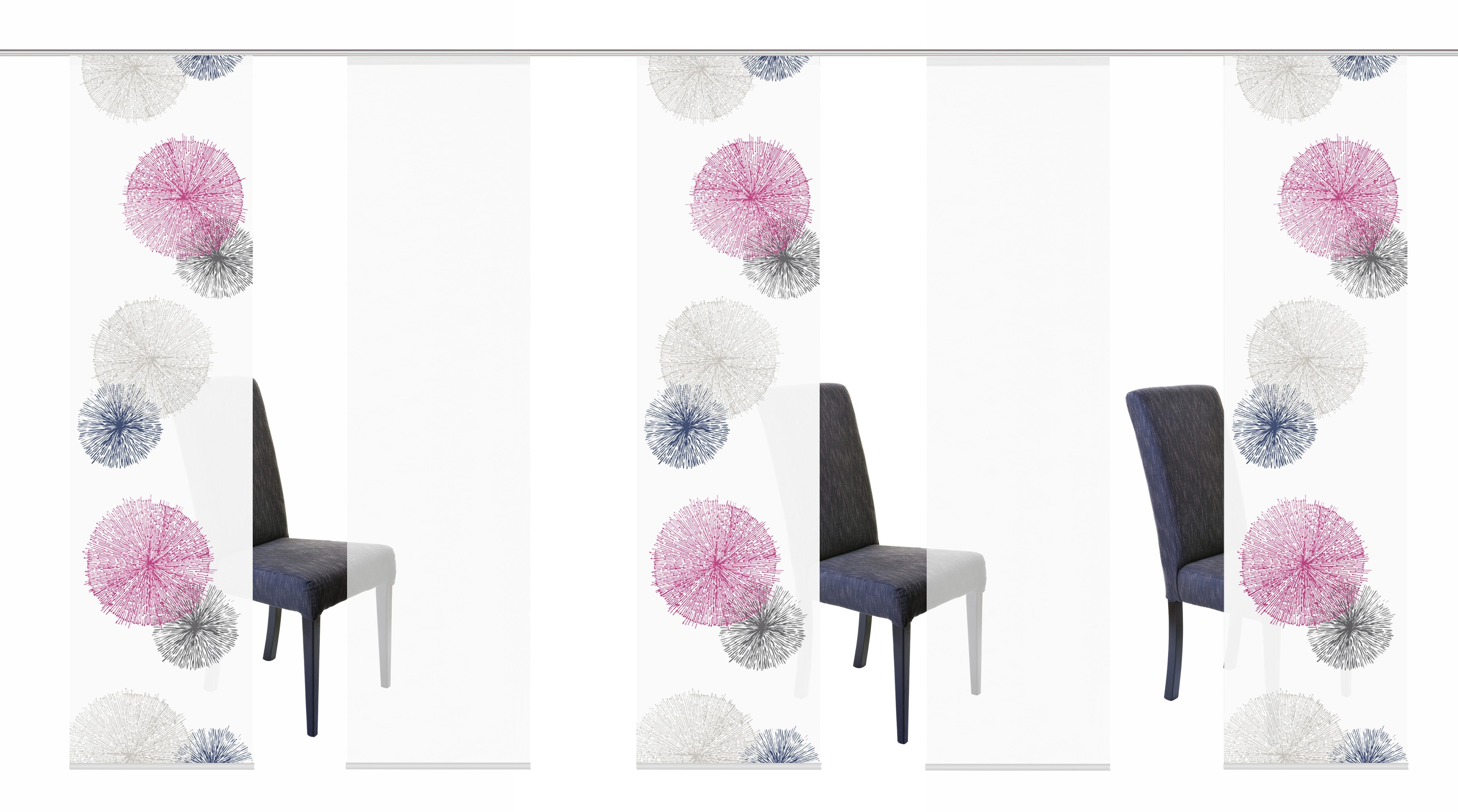 HOME WOHNIDEEN Schiebegardine "SCOPPIO" Paneelwagen 5 Stk. tlg. HxB: 245x60 günstig online kaufen