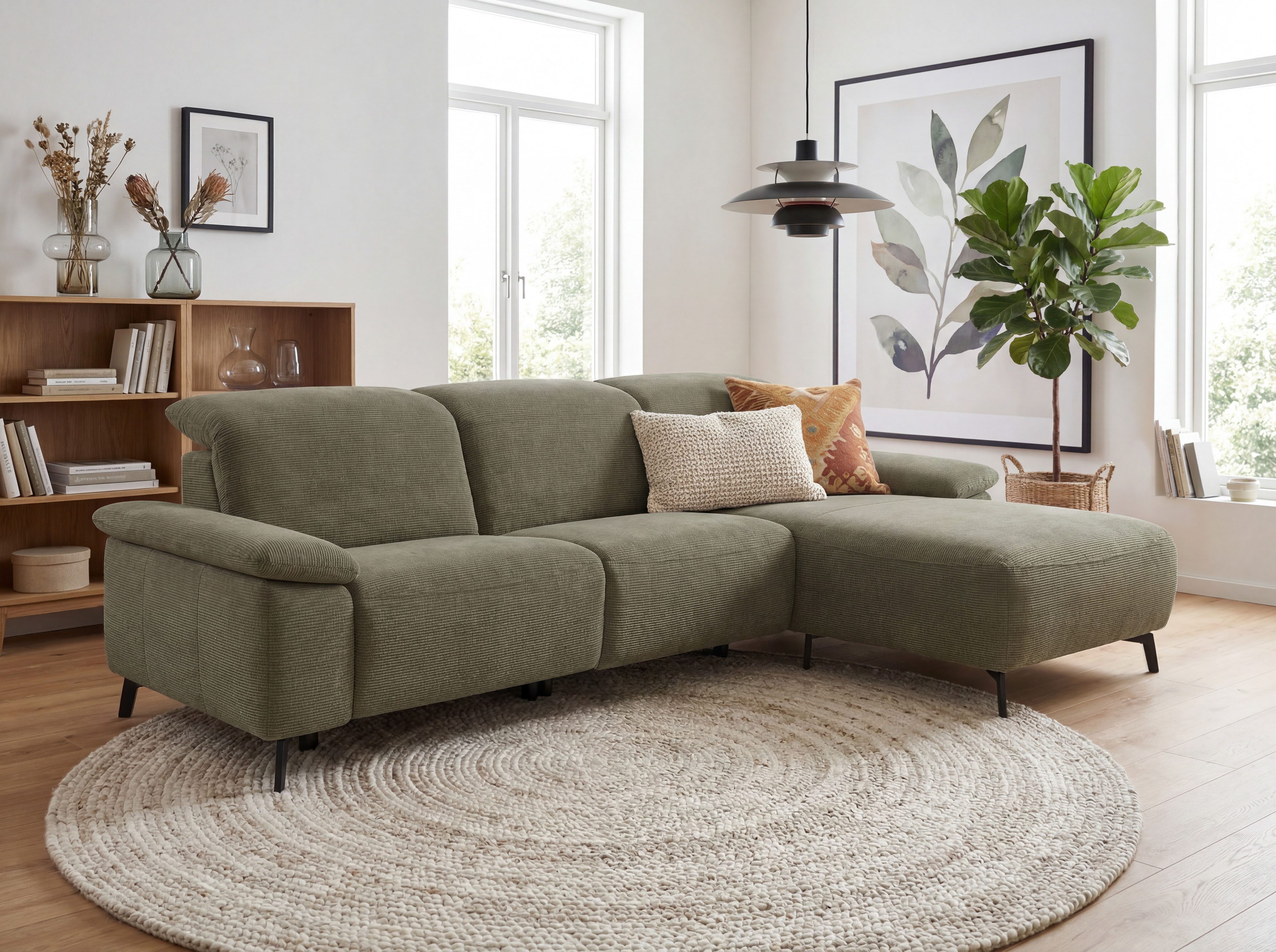 Musterring Ecksofa MR 370, intelligenter Komfort im modernen Design, Optionale Relaxfunktion, flexible Kopfteile & klappbare Armlehnen
