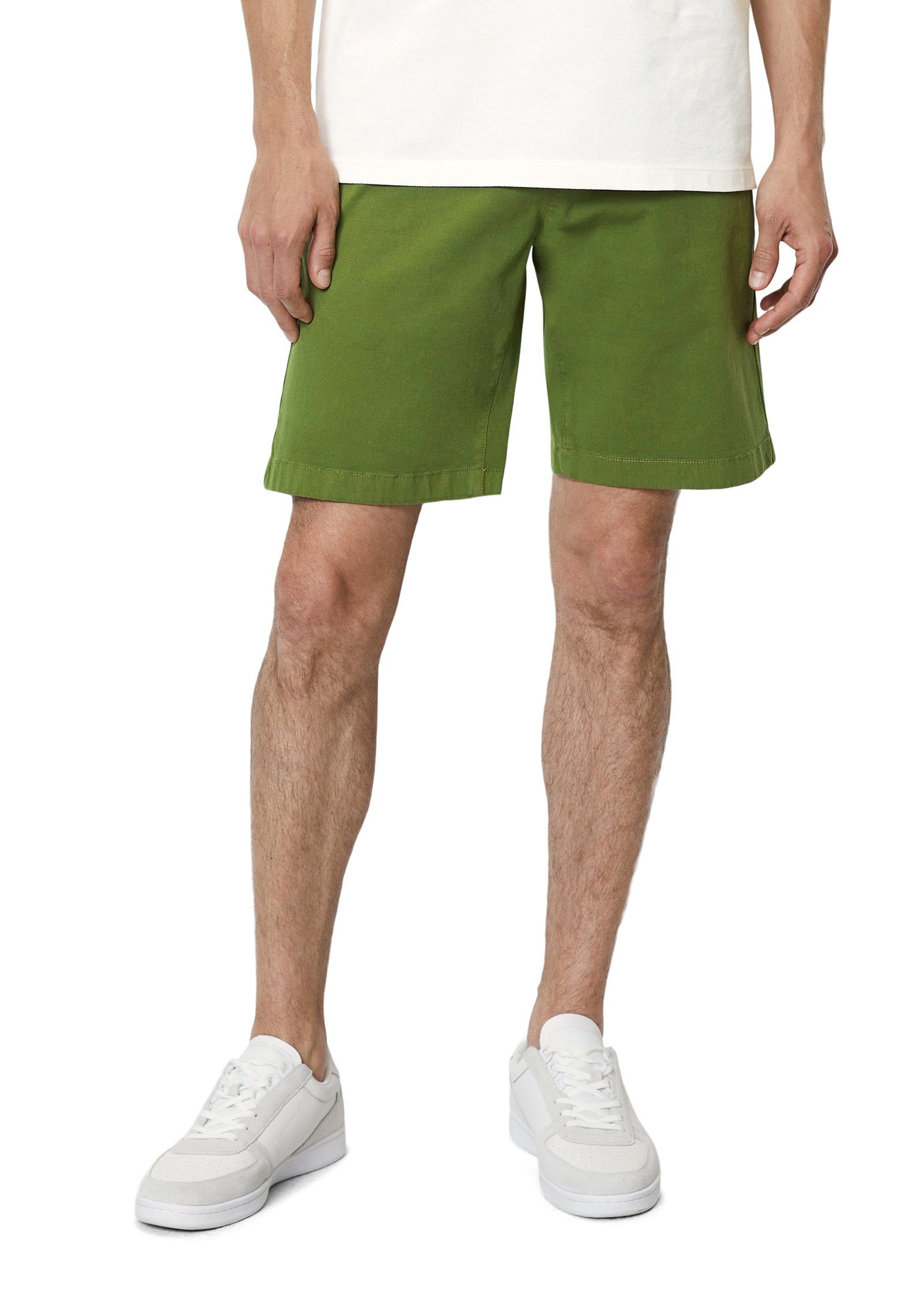 Marc O'Polo Shorts aus grün Bio-Baumwolle-Mix