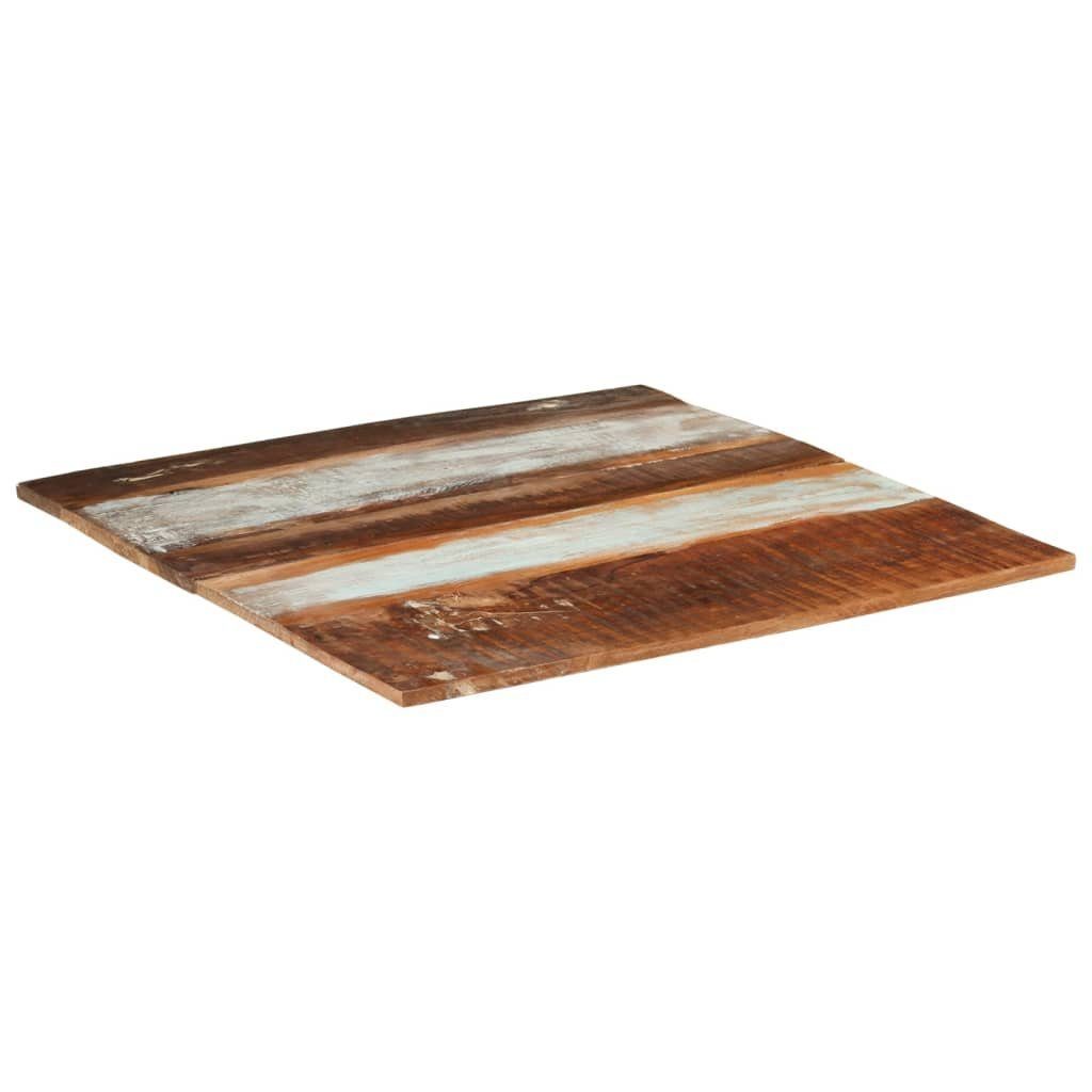 cm furnicato mm Quadratisch Massiv Altholz 15-16 St) Tischplatte (1 80x80