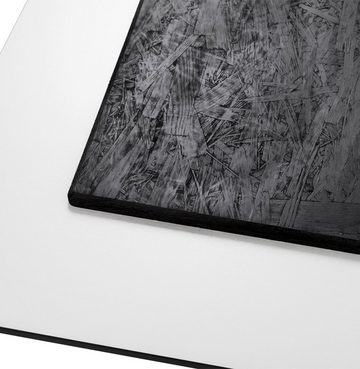 Kokoon Design Tischplatte TT00400WH Kunststoff Weiß 60 x 60 x 3