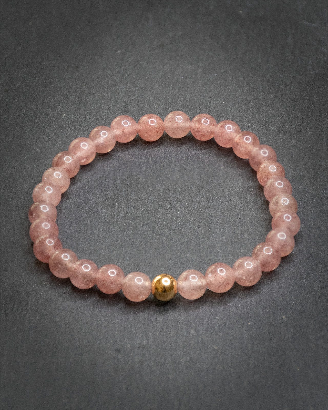 MayTree Armband Armband Erdbeerquarz (Stück, 1-tlg), mit Perle aus 925Silbe günstig online kaufen
