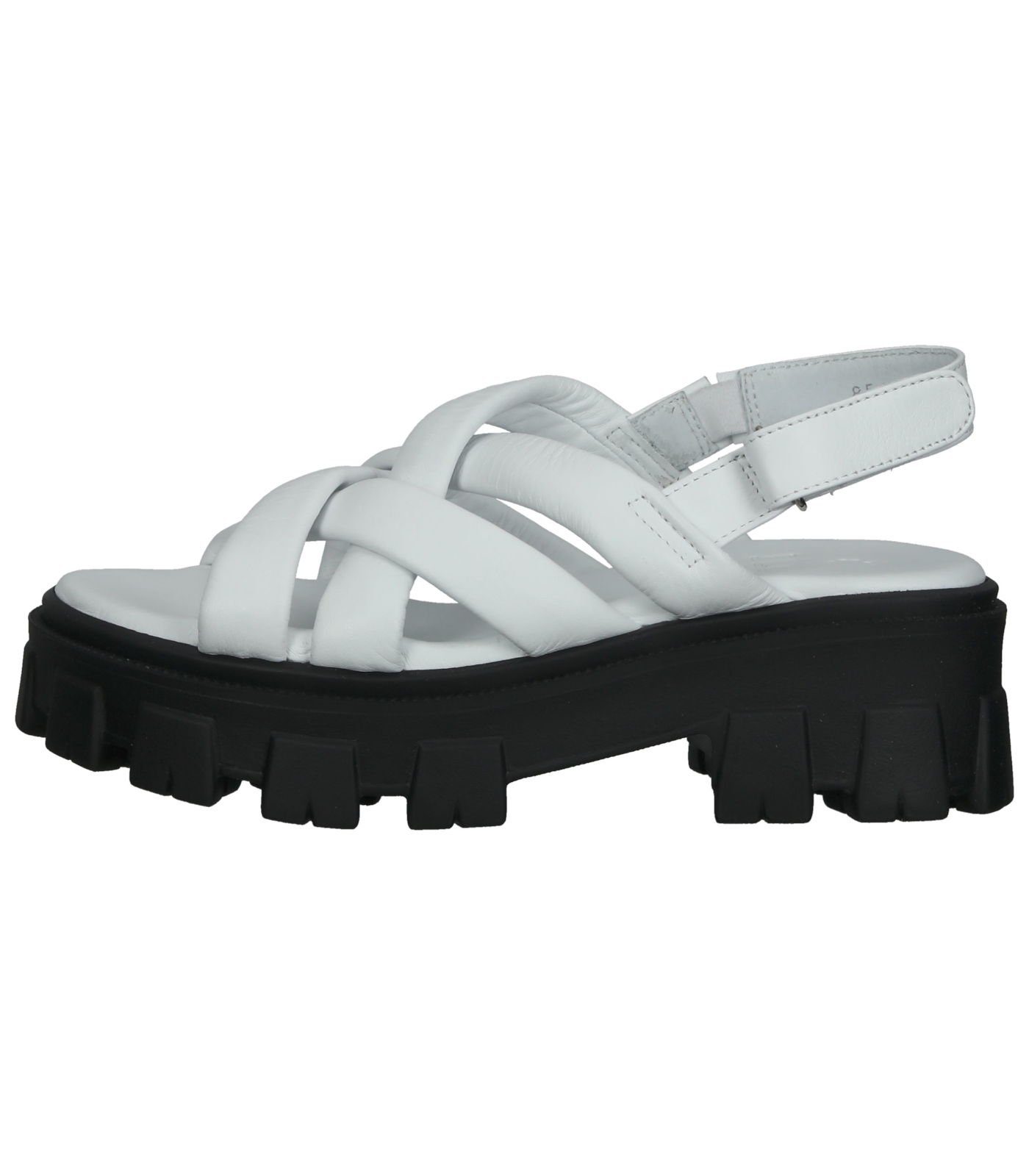 ILC Sandalen Leder Riemchensandalette Weiß