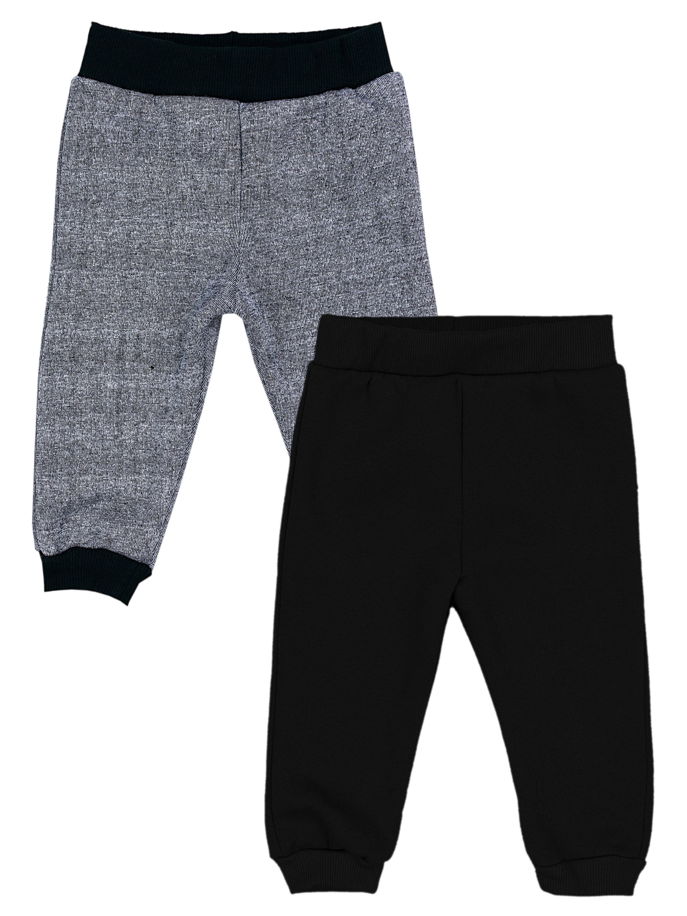 TupTam Fleecehose Baby Jungen Hosen Babyhose Joggingshose Winter Warm 2er Pack