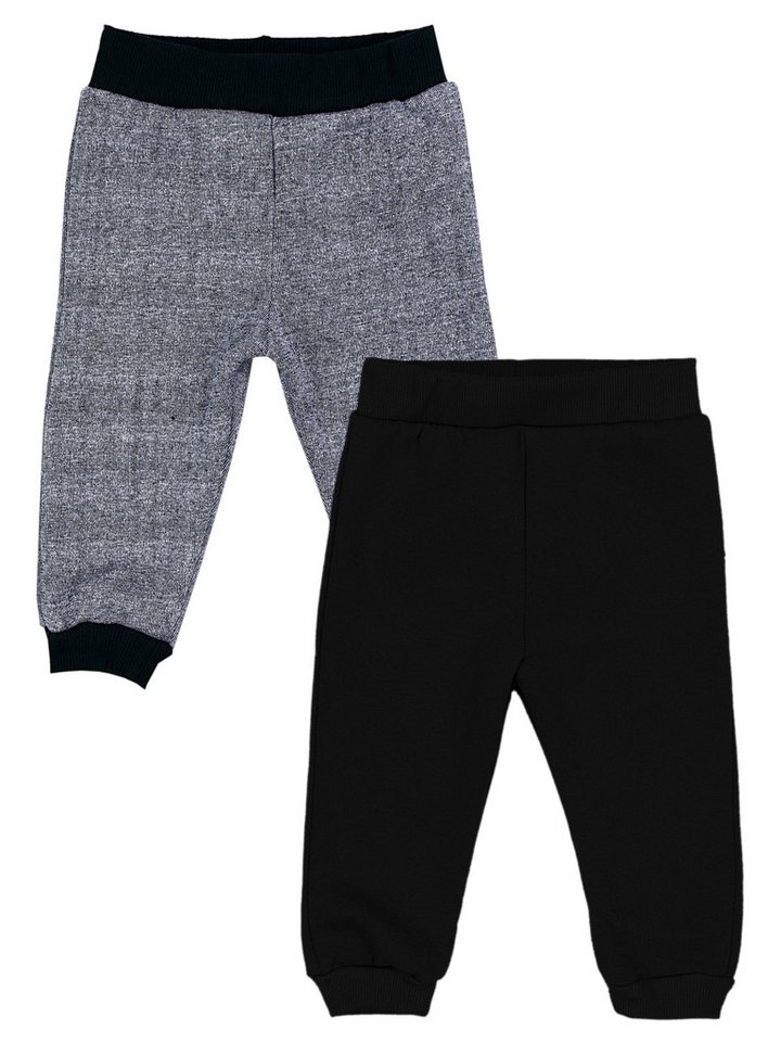 TupTam Fleecehose Baby Jungen Hosen Babyhose Joggingshose Winter Warm 2er Pack
