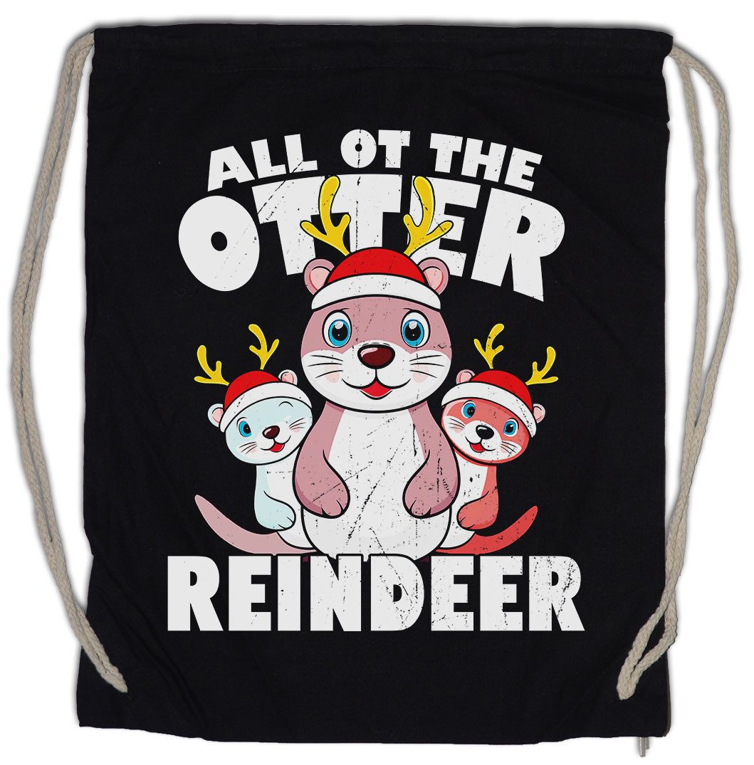Turnbeutel All Of The Otter Reindeer Turnbeutel Christmas X-Mas Weihnachten