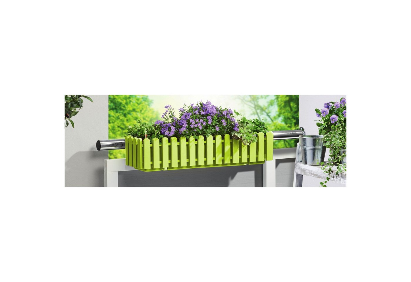 Thumbnail - HTI-Living Blumenkasten Pflanzkasten mit Wasserspeicher Nessa (Stück, 1 St., 1 Blumenkasten), Blumenkasten mit Wassersta...
