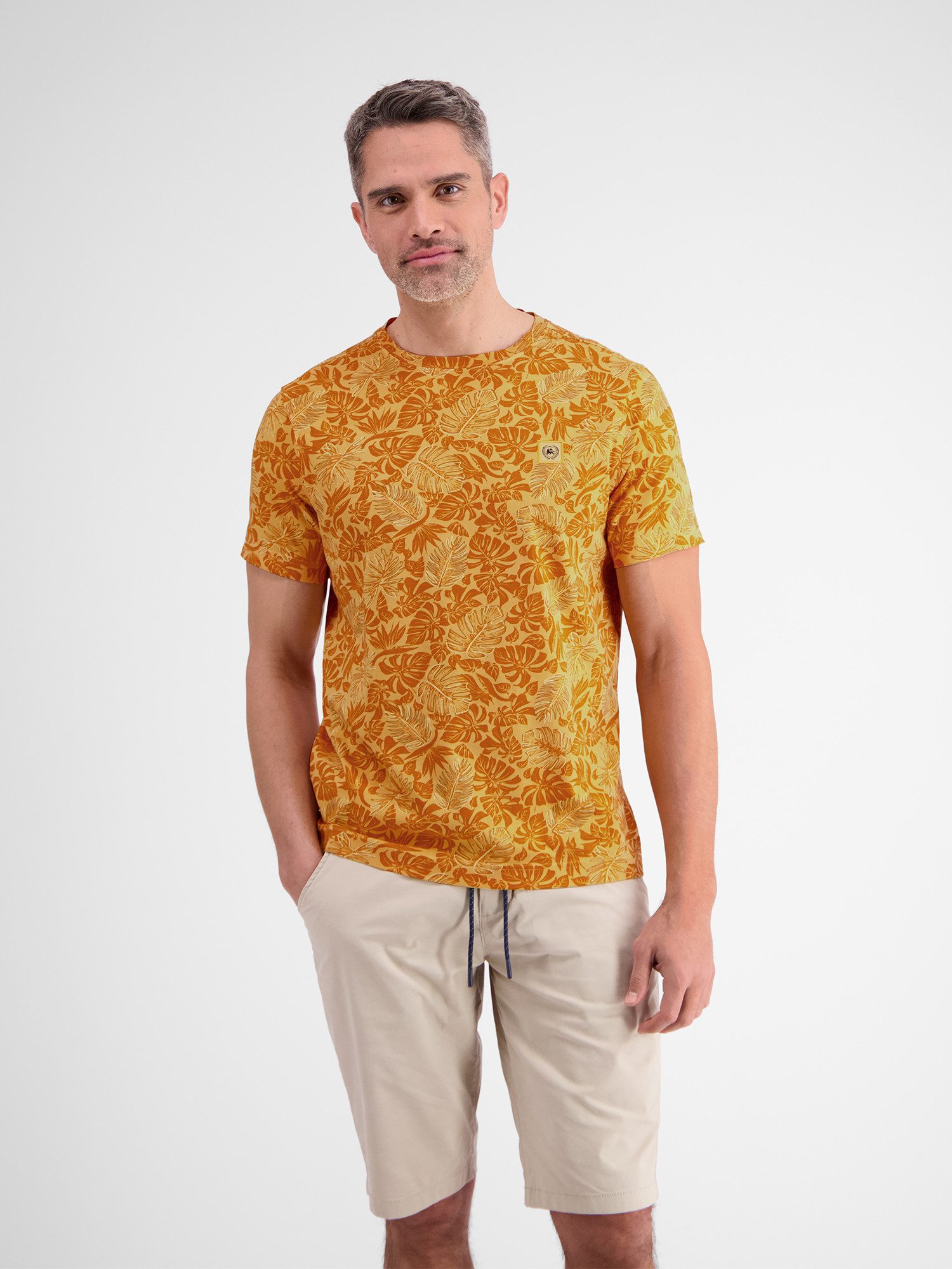 LERROS T-Shirt LERROS T-Shirt für Herren mit floralem Print