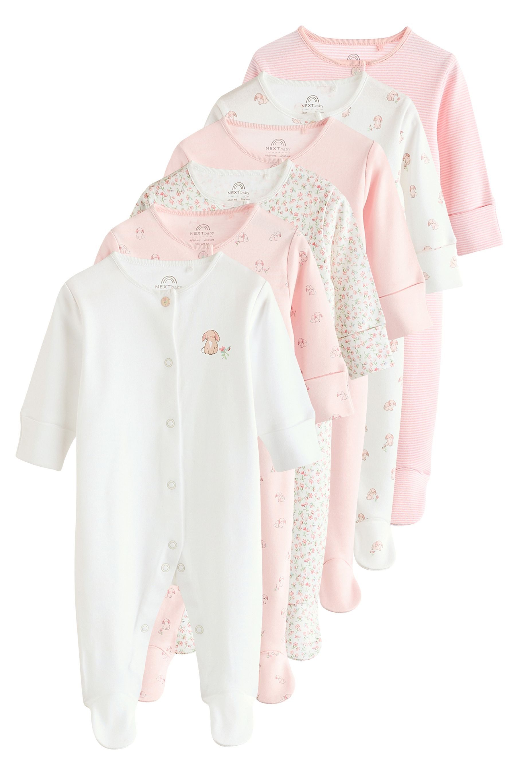 Schlafoverall 7er-Pack Baby-Schlafanzüge