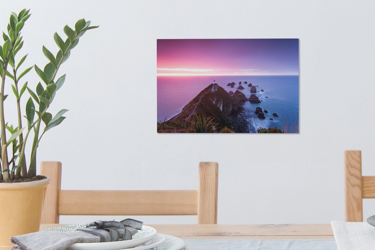 St), Aufhängefertig, Neuseeland, Nugget Point (1 Wanddeko, Leinwandbild 30x20 cm Wandbild Leinwandbilder, OneMillionCanvasses®