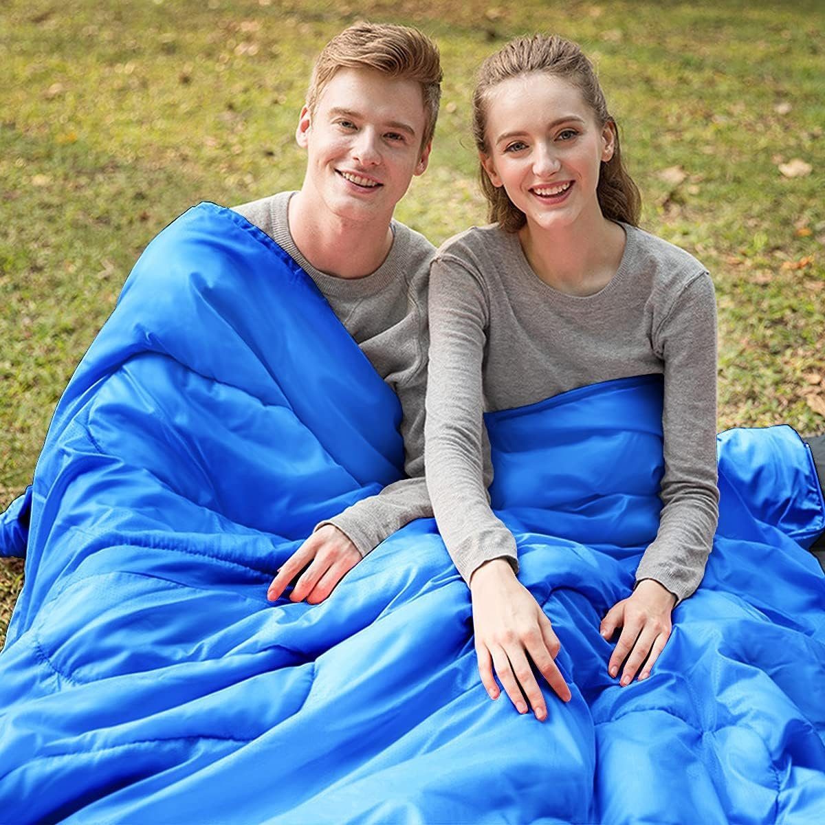 KOMFOTTEU Schlafsack Deckenschlafsack, mit Zwei Kissen, günstig online kaufen