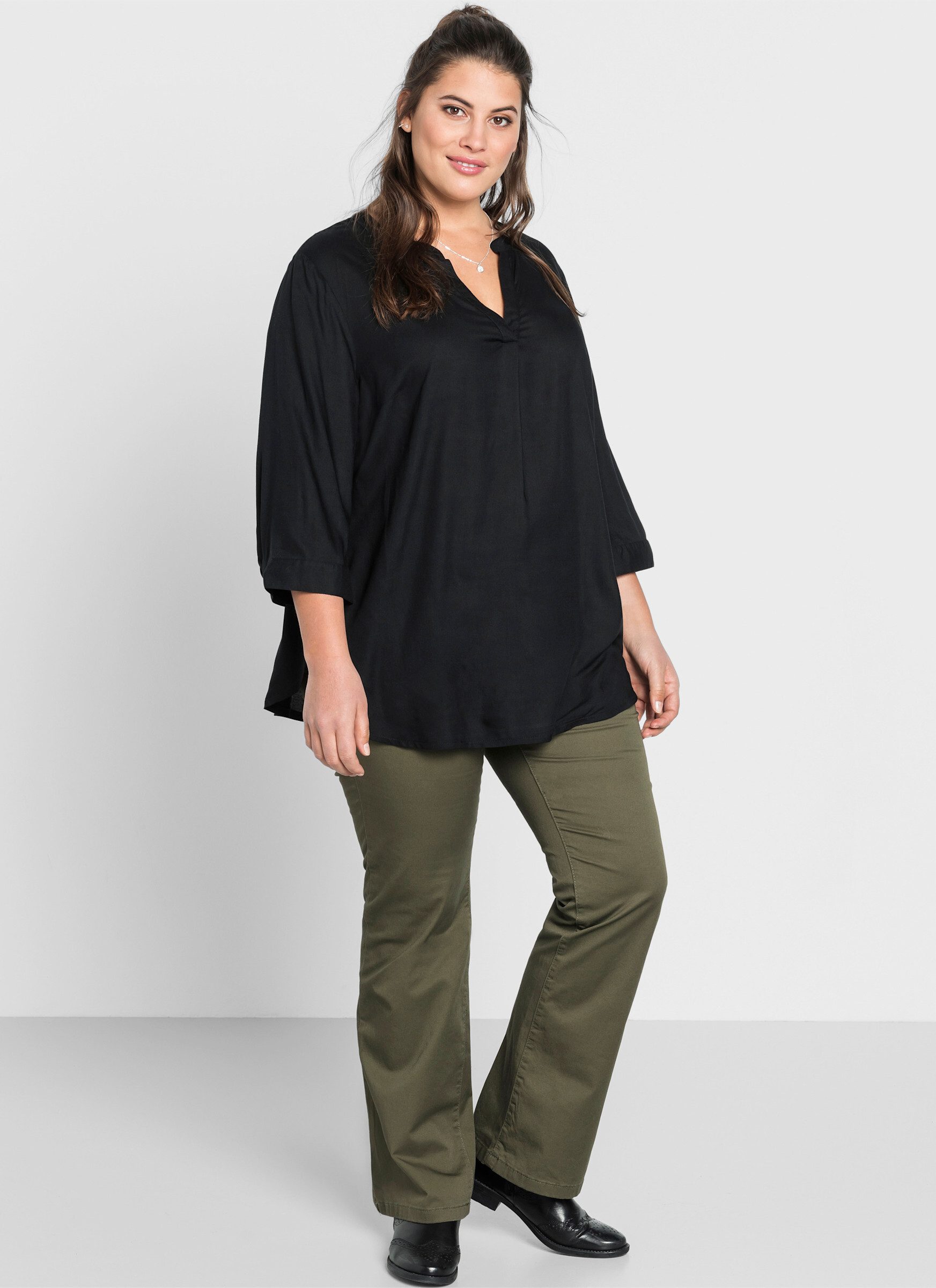 Sheego Klassische Bluse Tunika . günstig online kaufen