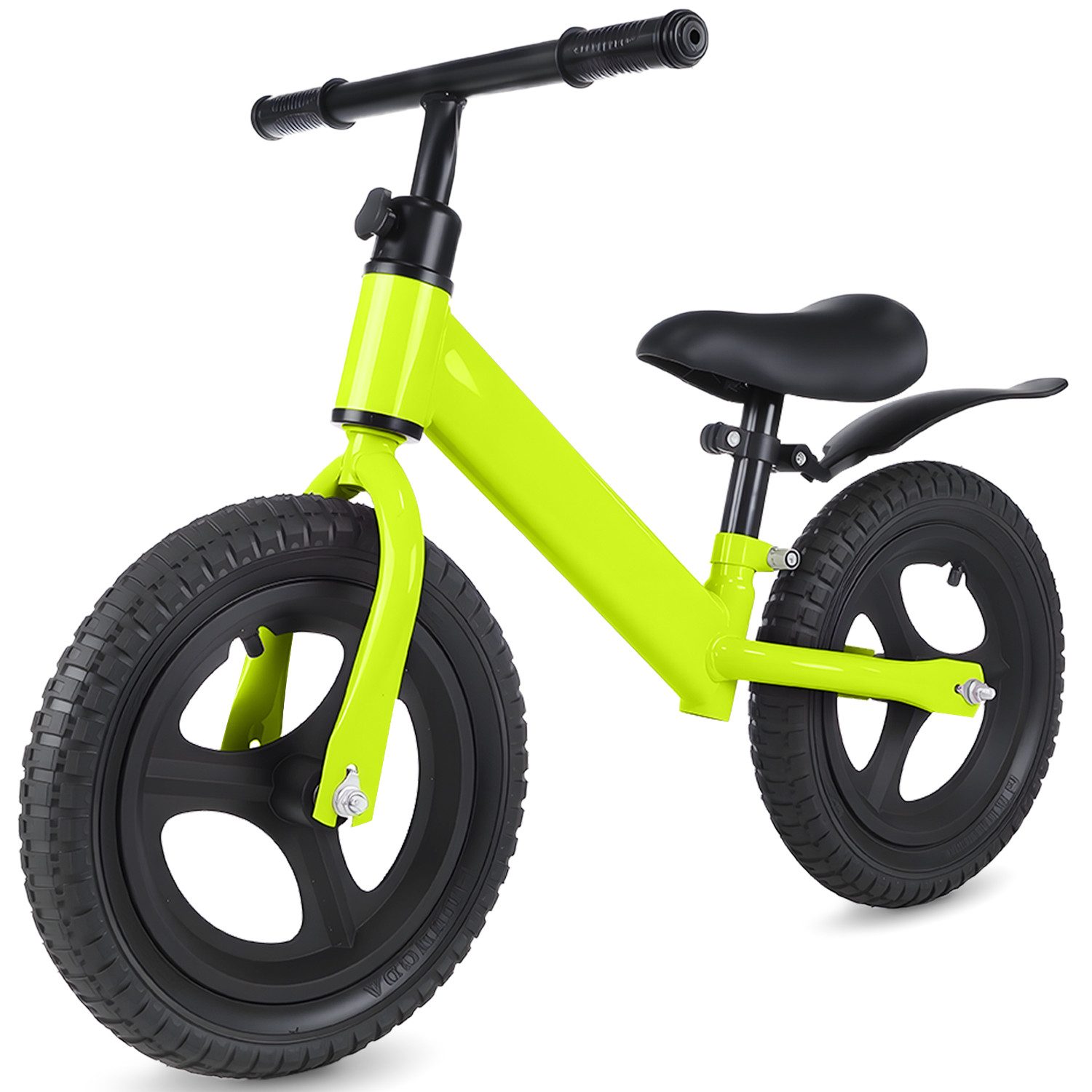 oyajia Fahrradlenker Fahrrad-Laufrad Lauflernrad, Kinderlaufrad, Rutscher, Balance Bike, (Stahlrahmen, 12-Zoll-EVA-Räder, maximales Gewicht 30 kg, Lenkerlager), für 2-8 Jahre, Sattel höhenverstellbar