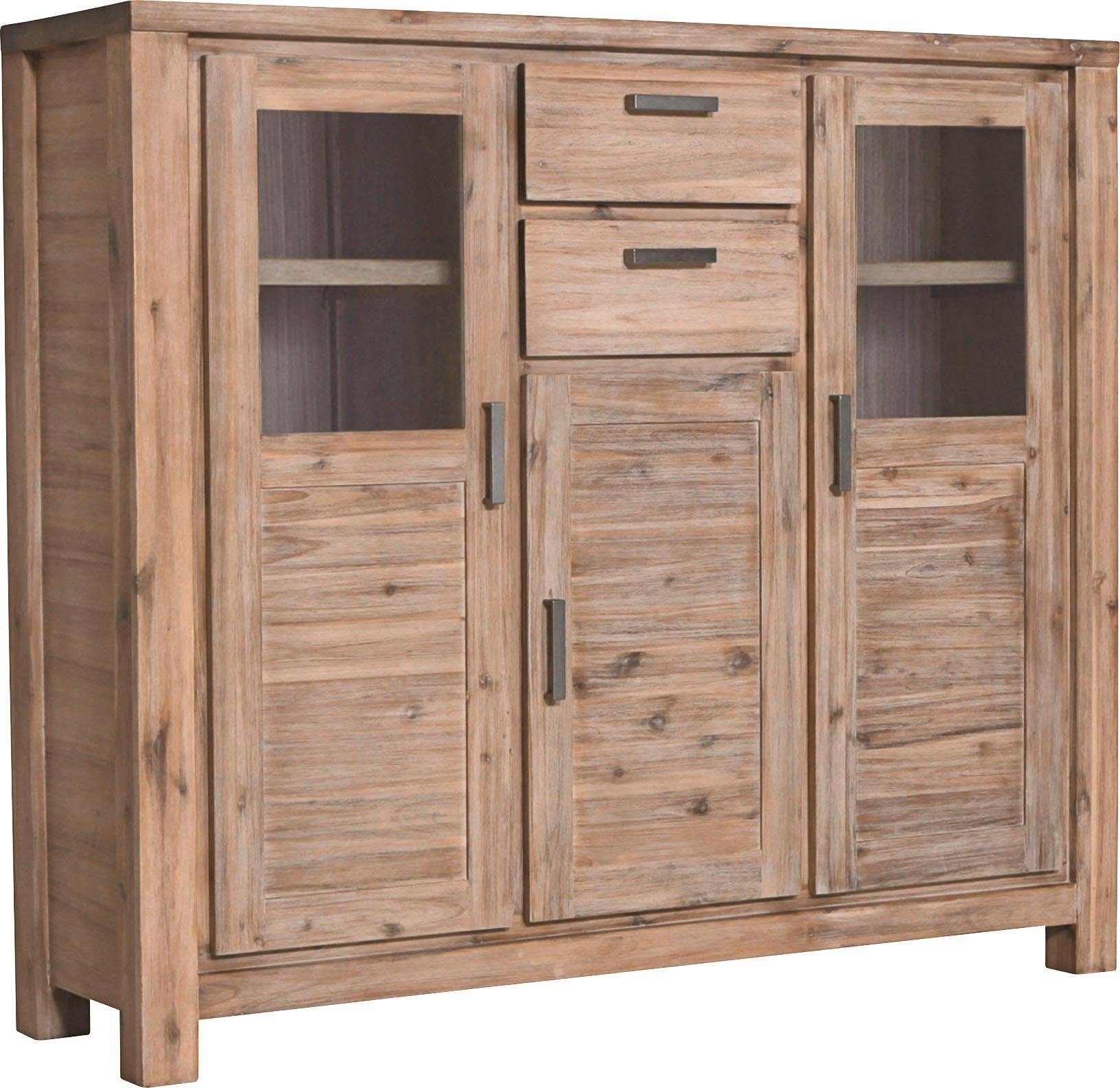 Gutmann Factory Highboard Tunis, Vitrine, Höhe 140 cm